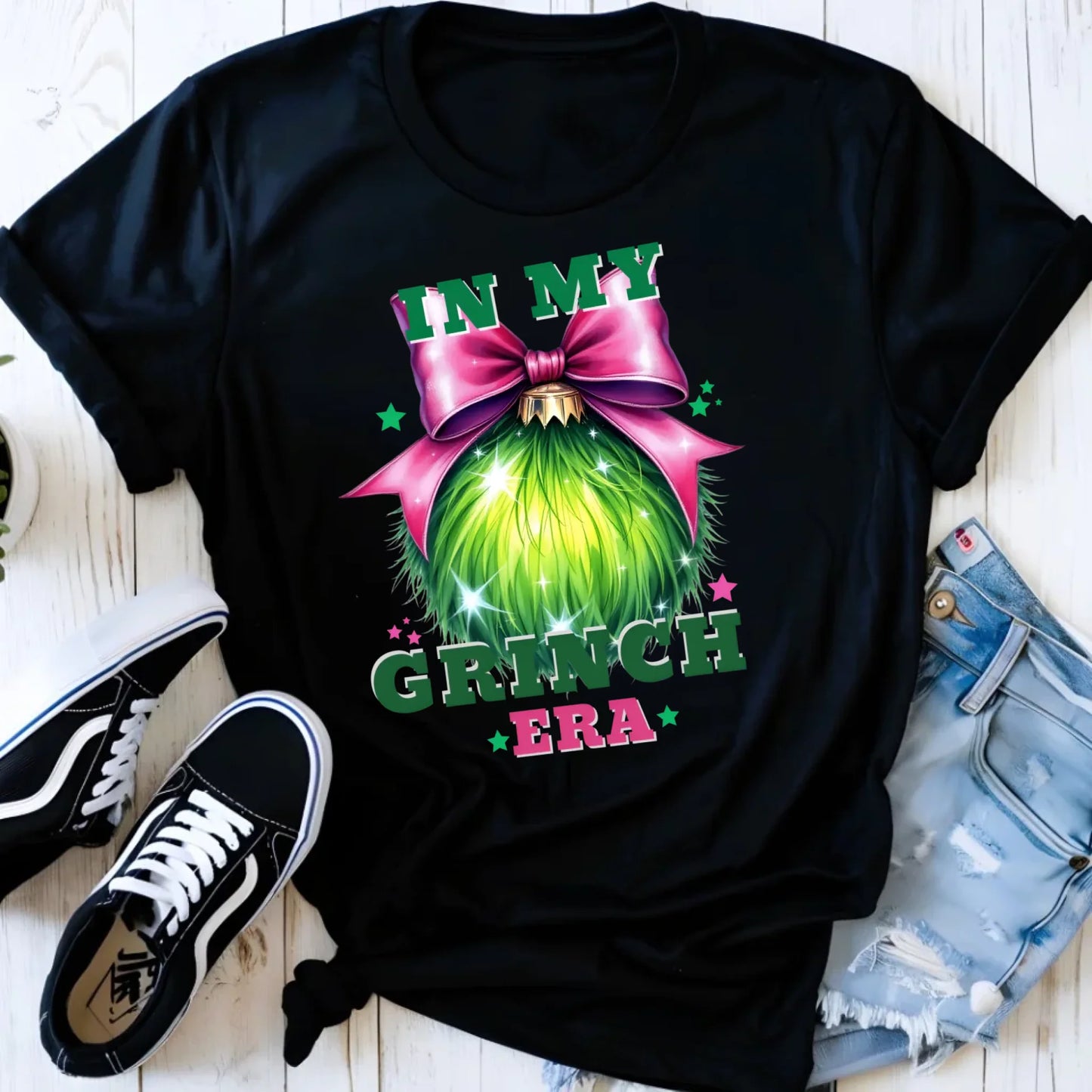 Koszulka damska świąteczna - In my Grinch era BN26 - StoryCups.pl