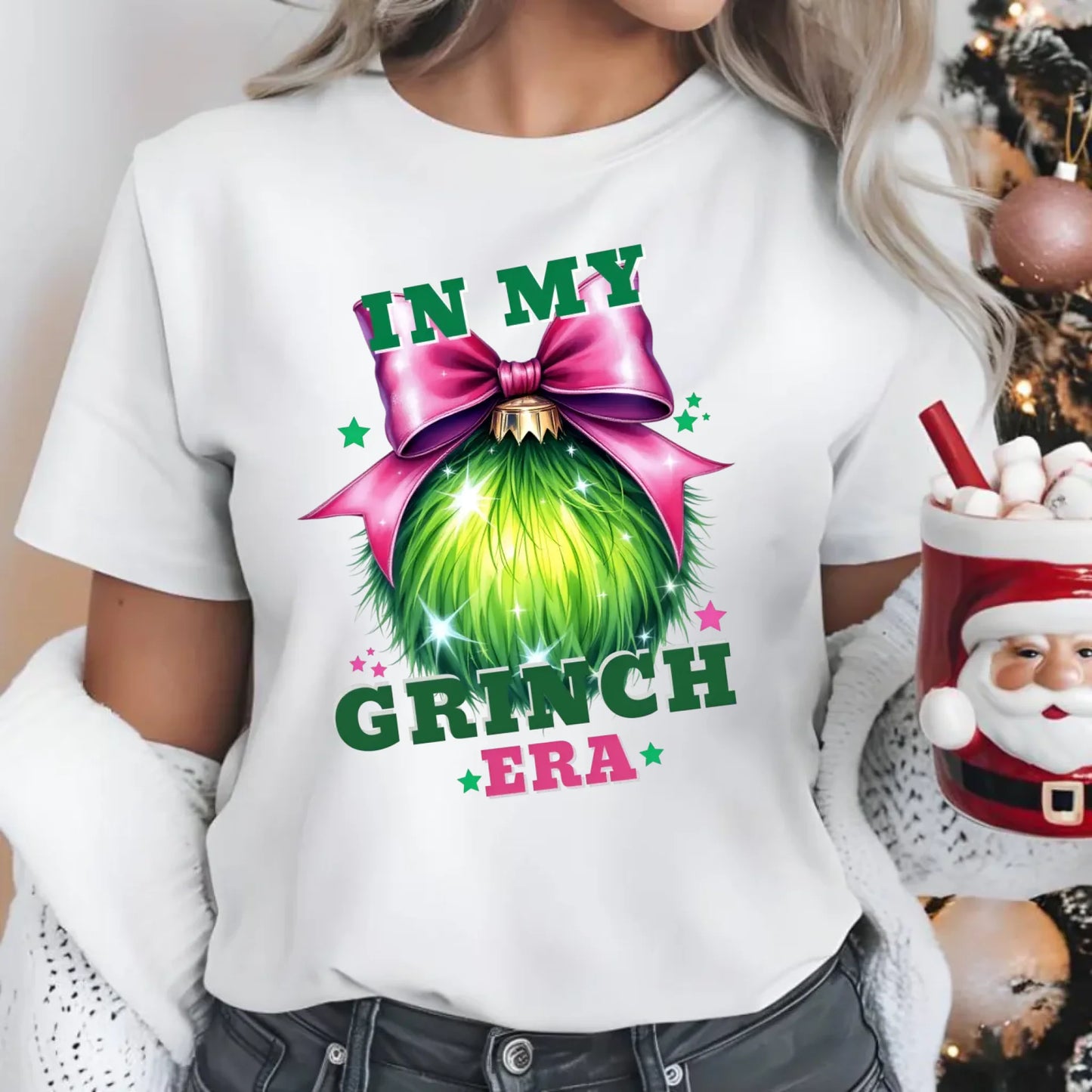 Koszulka damska świąteczna - In my Grinch era BN26 - StoryCups.pl