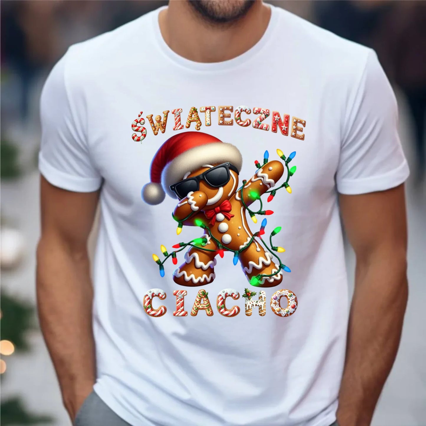 Koszulka męska świąteczna - Świąteczne Ciacho BN25 - StoryCups.pl