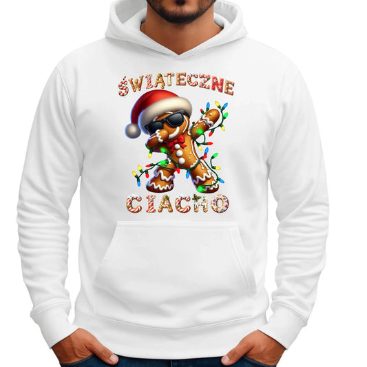Bluza męska z kapturem świąteczna - Świąteczne Ciacho BN25 - StoryCups.pl