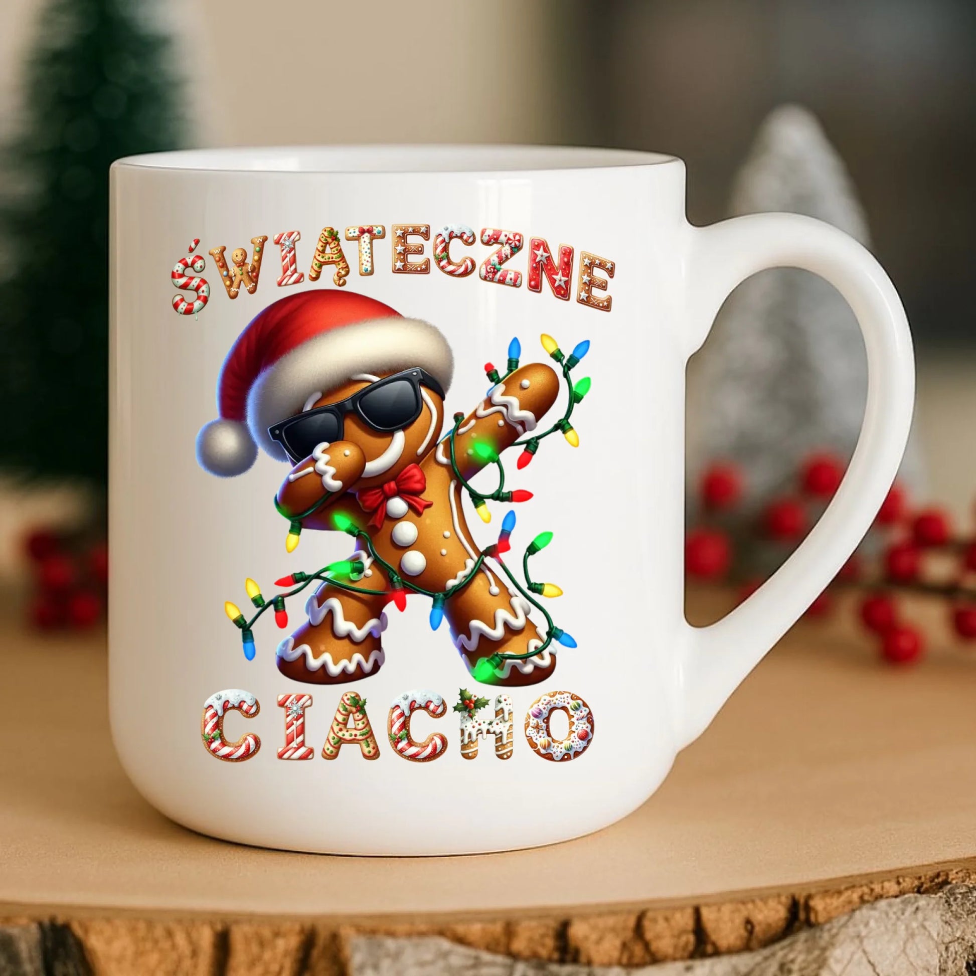 Kubek elegant świąteczny - Świąteczne Ciacho BN25 - StoryCups.pl