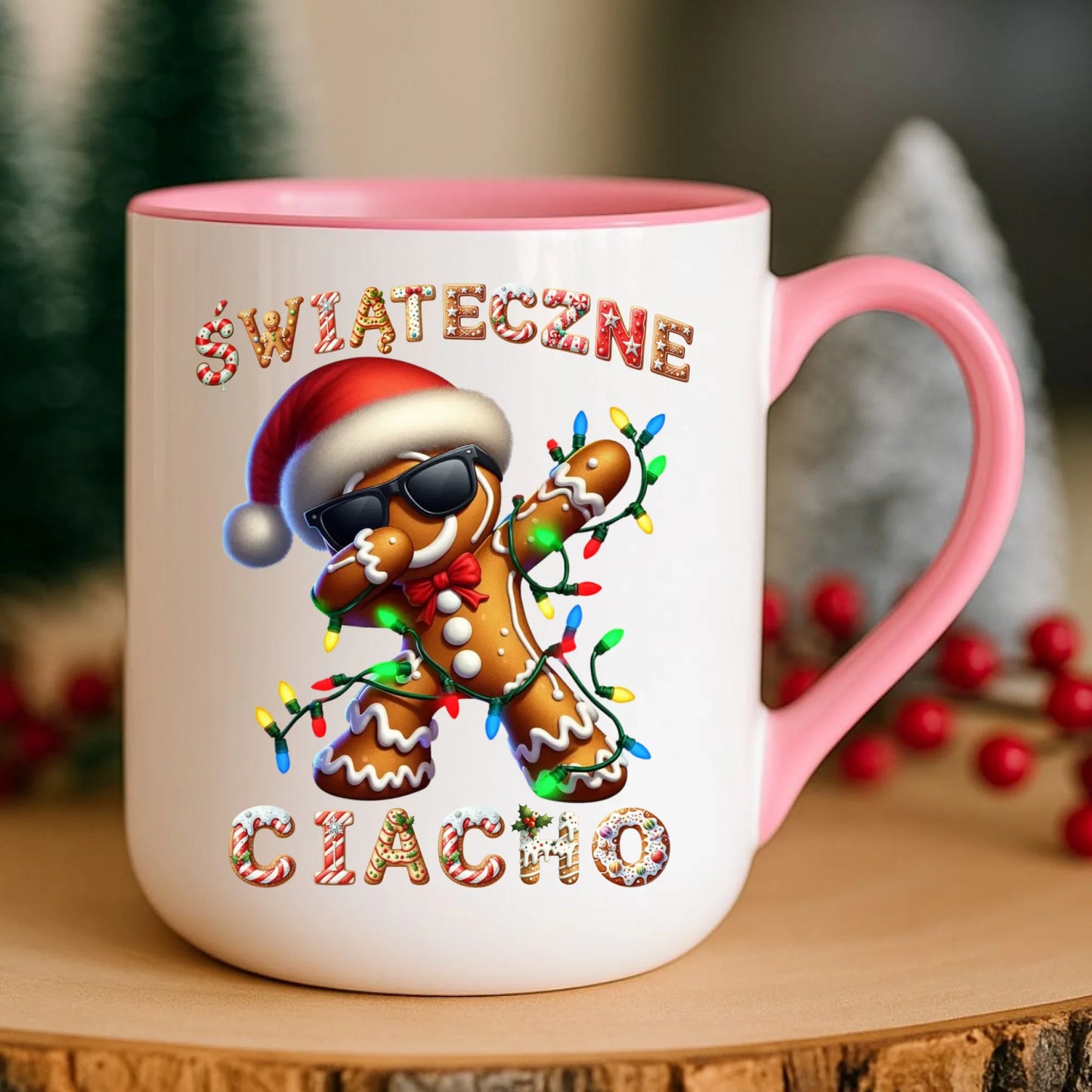 Kubek elegant świąteczny - Świąteczne Ciacho BN25 - StoryCups.pl