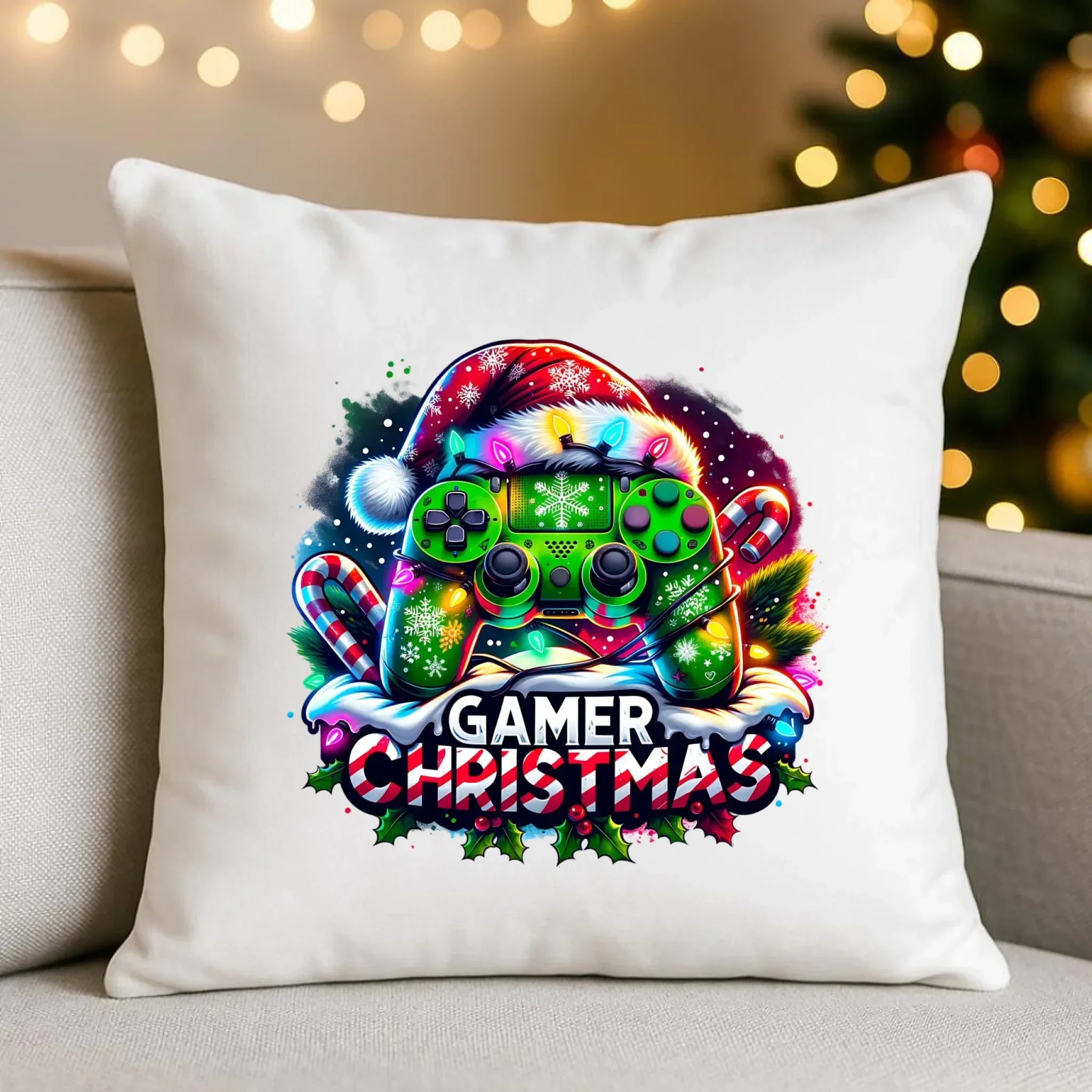 Poduszka świąteczna - prezent dla gracza - Christmas gamer BN22 - StoryCups.pl