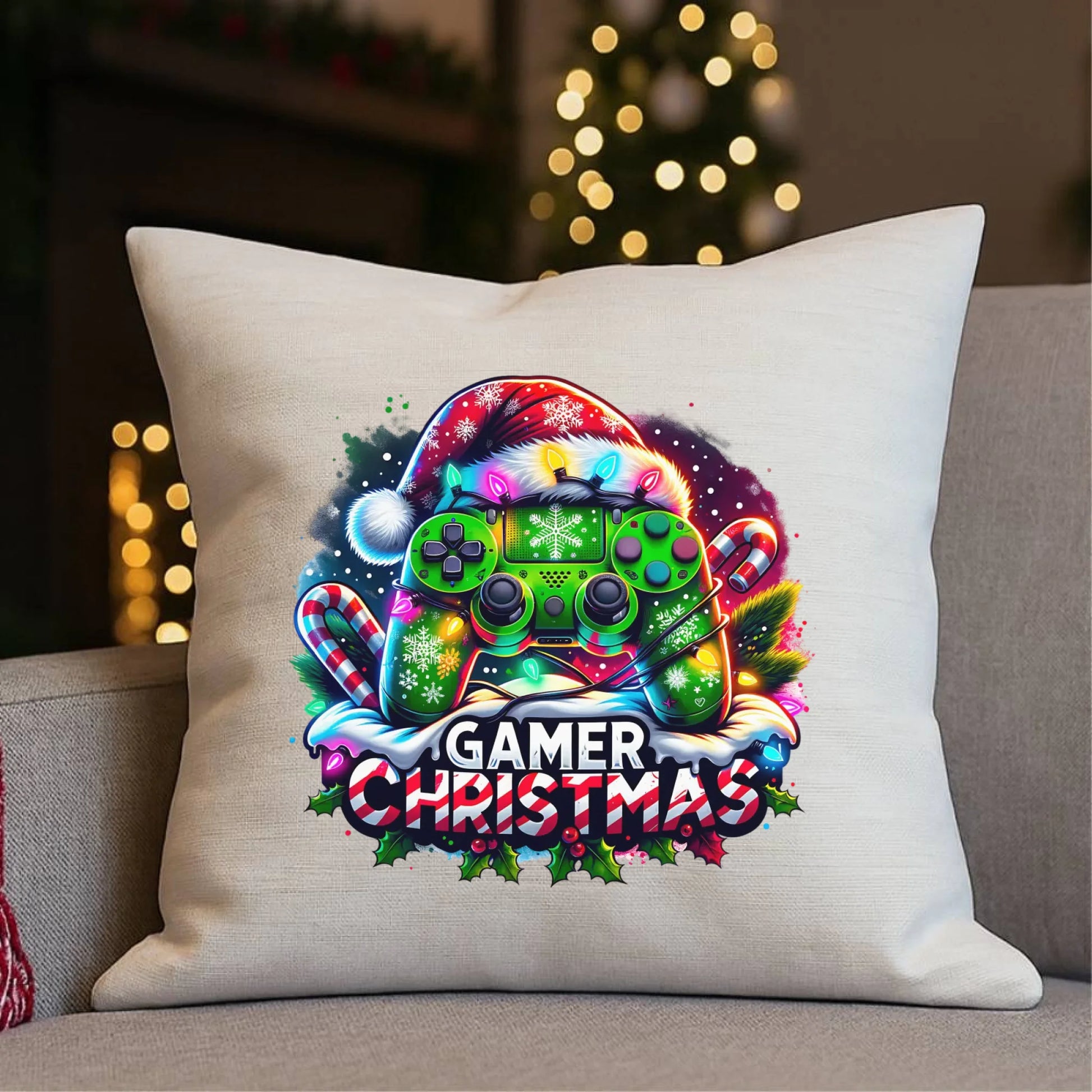 Poduszka świąteczna - prezent dla gracza - Christmas gamer BN22 - StoryCups.pl