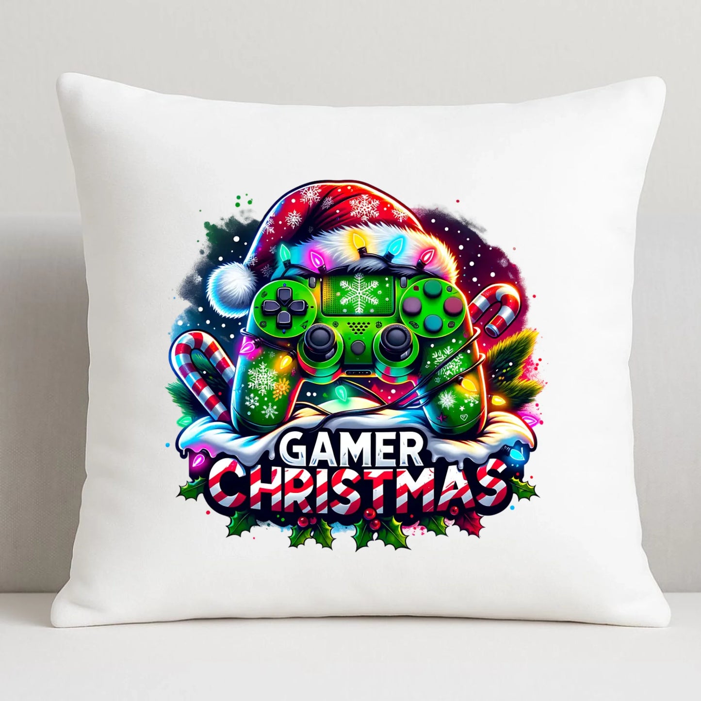 Poduszka świąteczna - prezent dla gracza - Christmas gamer BN22 - StoryCups.pl