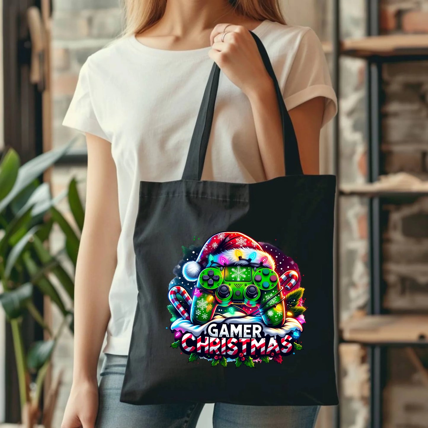 Torba świąteczna - prezent dla gracza - Christmas gamer BN22 - StoryCups.pl