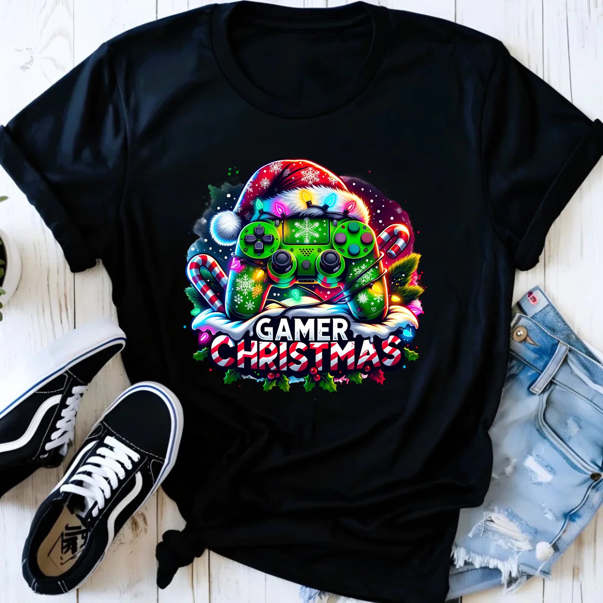 Koszulka damska świąteczna - prezent dla gracza - Christmas gamer BN22 - StoryCups.pl