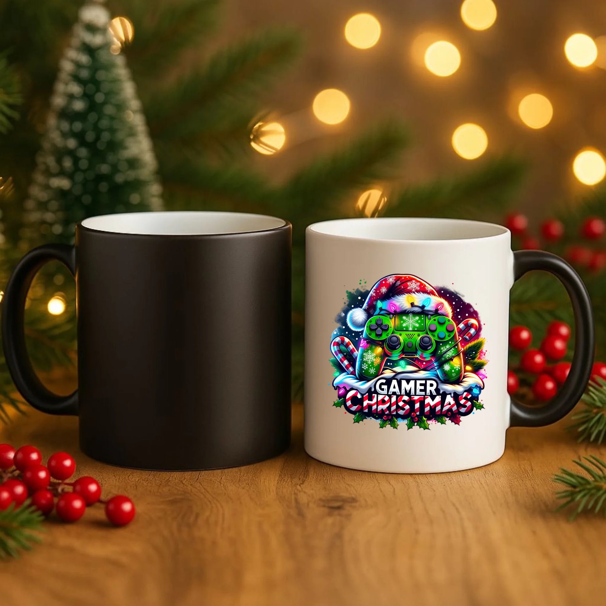 Kubek magiczny świąteczny - prezent dla gracza - Christmas gamer BN22 - StoryCups.pl