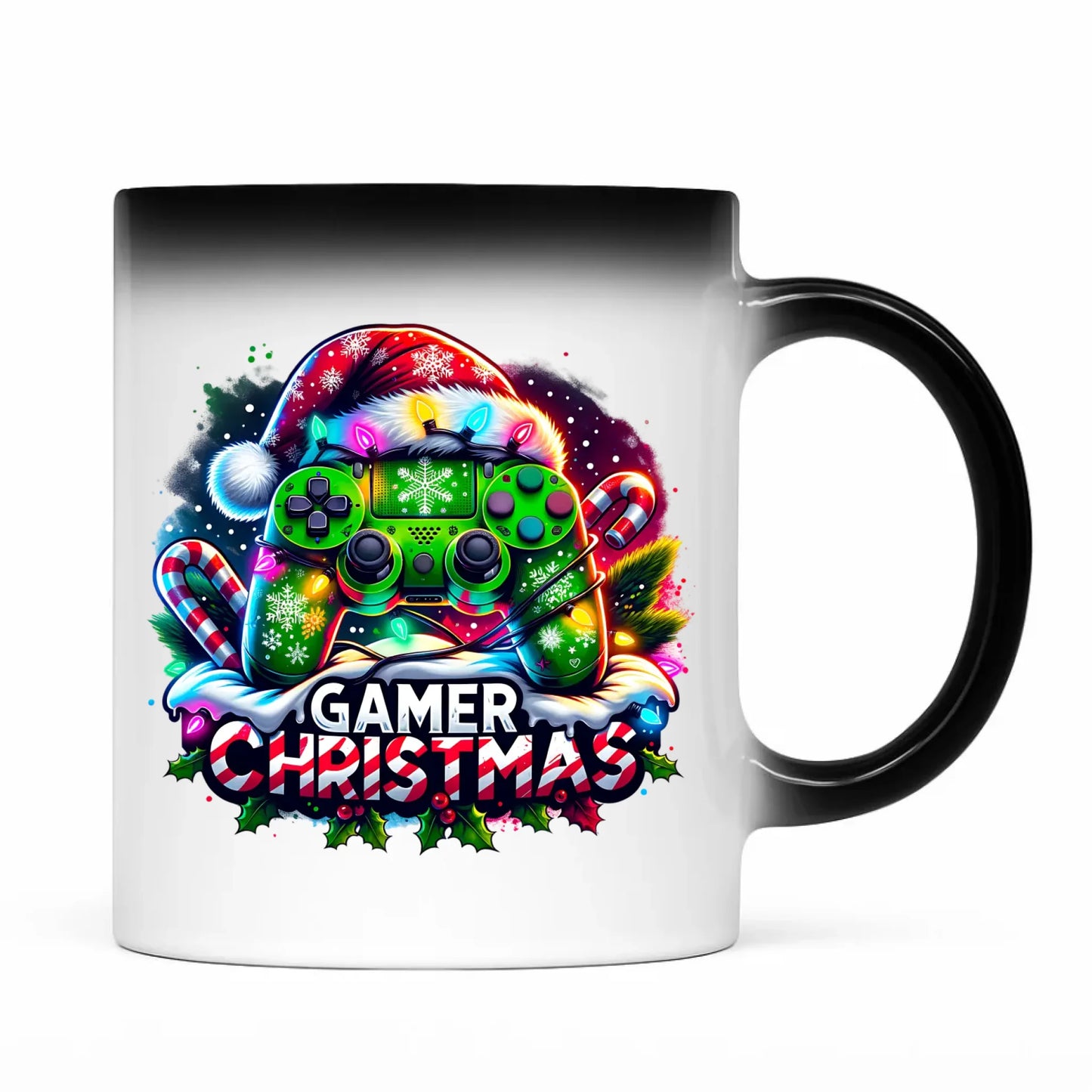 Kubek magiczny świąteczny - prezent dla gracza - Christmas gamer BN22 - StoryCups.pl