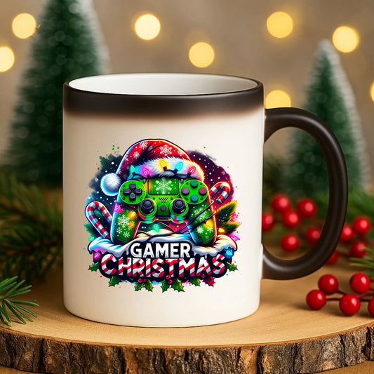 Kubek magiczny świąteczny - prezent dla gracza - Christmas gamer BN22 - StoryCups.pl