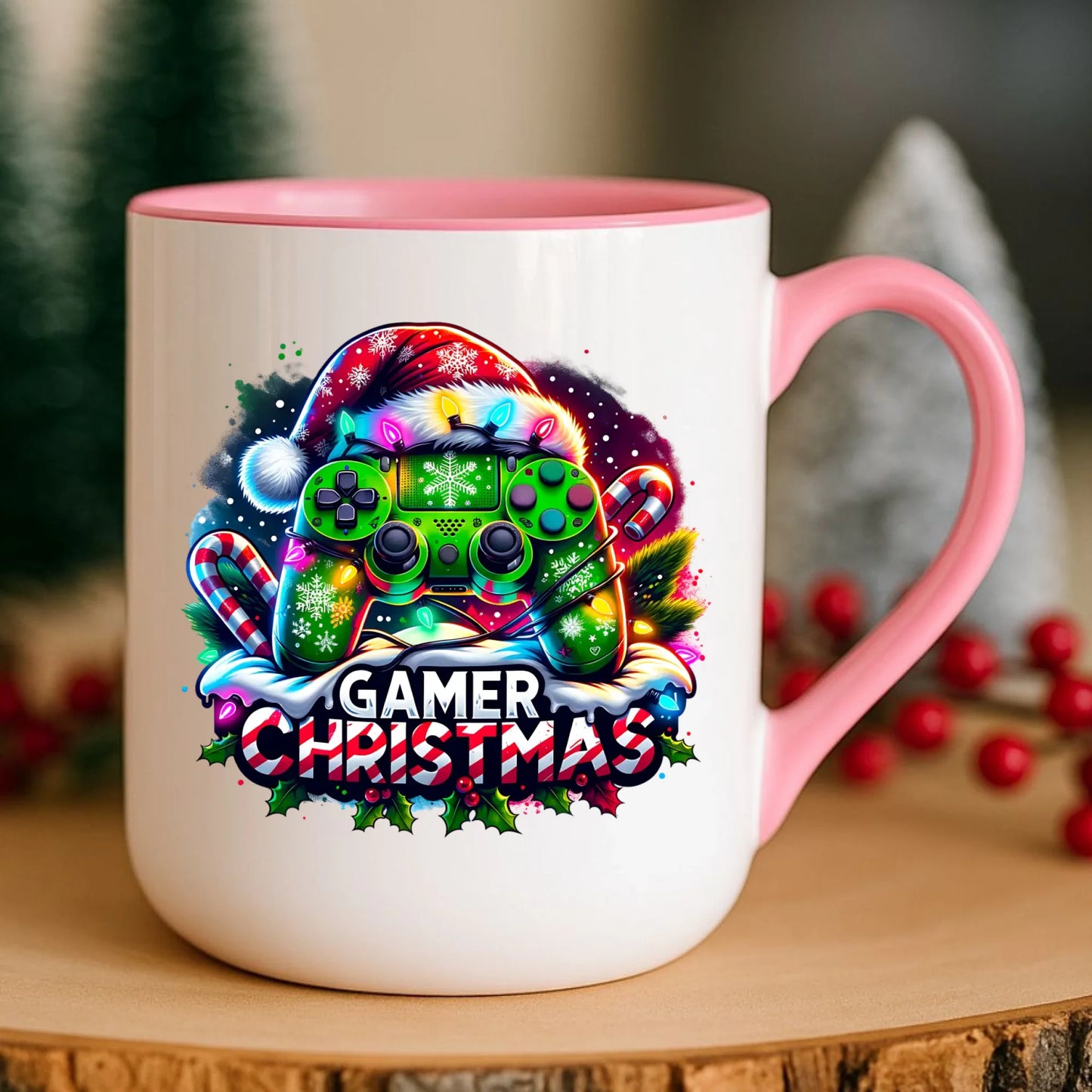 Kubek elegant świąteczny - prezent dla gracza - Christmas gamer BN22 - StoryCups.pl
