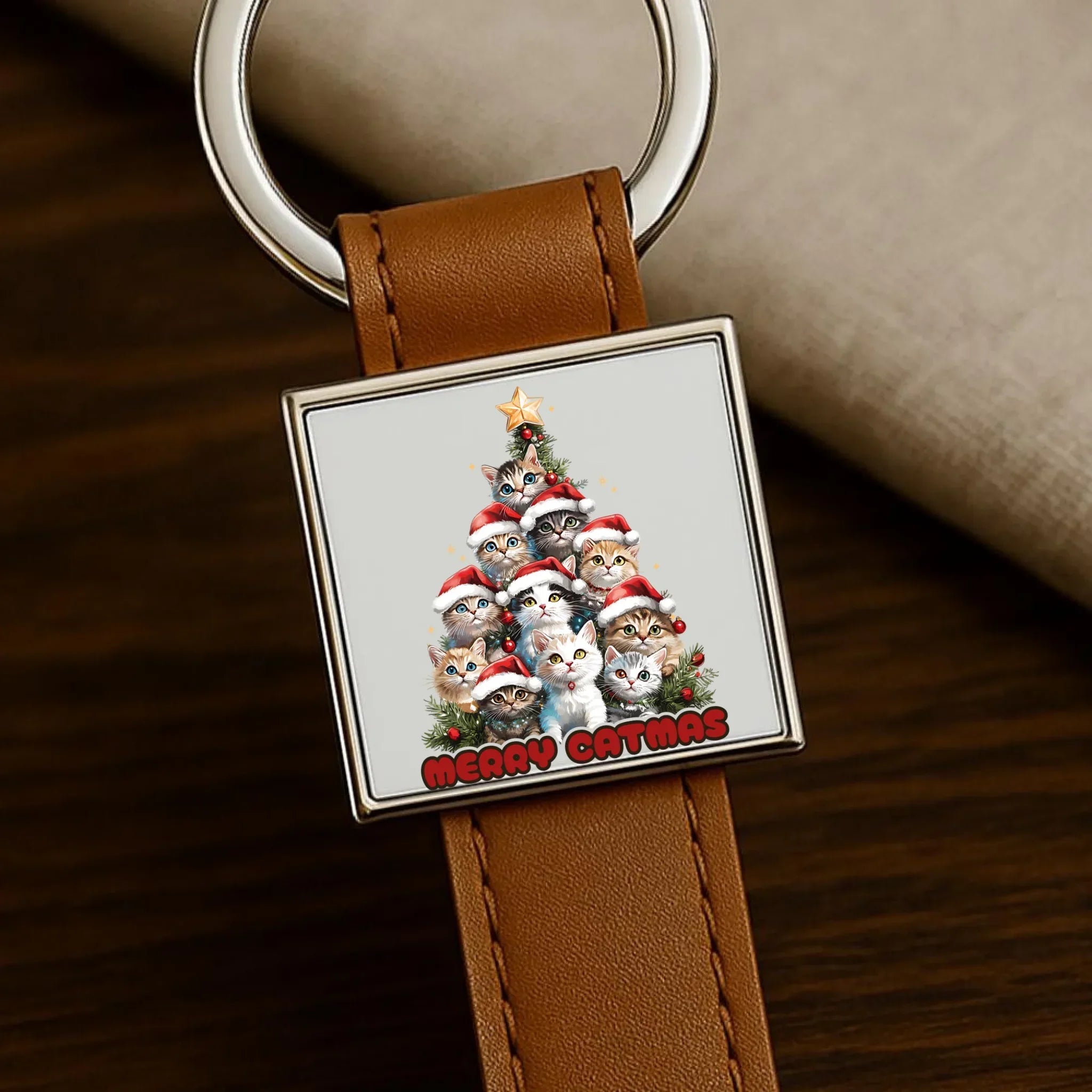 Brelok świąteczny - Kocia choinka Merry Catmas BN20 - StoryCups.pl