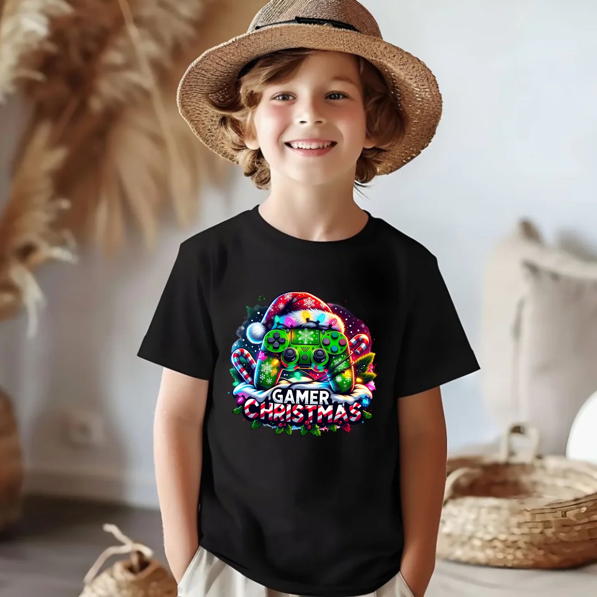 Koszulka dziecięca świąteczna - prezent dla gracza - Christmas gamer BN22 - StoryCups.pl