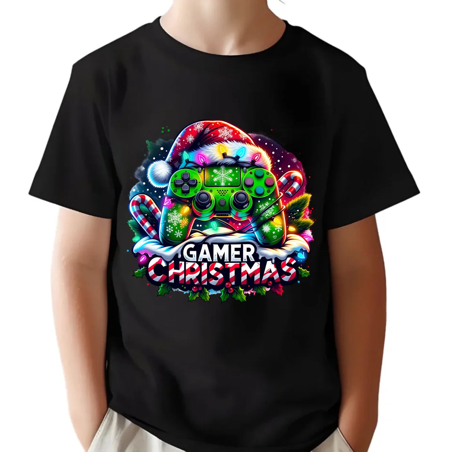 Koszulka dziecięca świąteczna - prezent dla gracza - Christmas gamer BN22 - StoryCups.pl