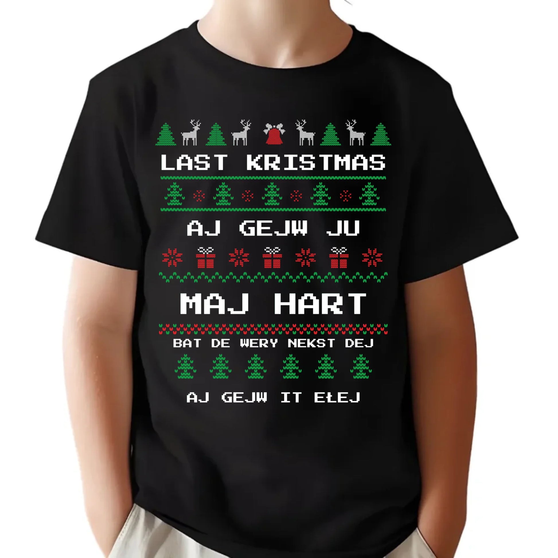 Koszulka dziecięca świąteczna - Last kristmas aj gejw ju maj hart BN13 - StoryCups.pl