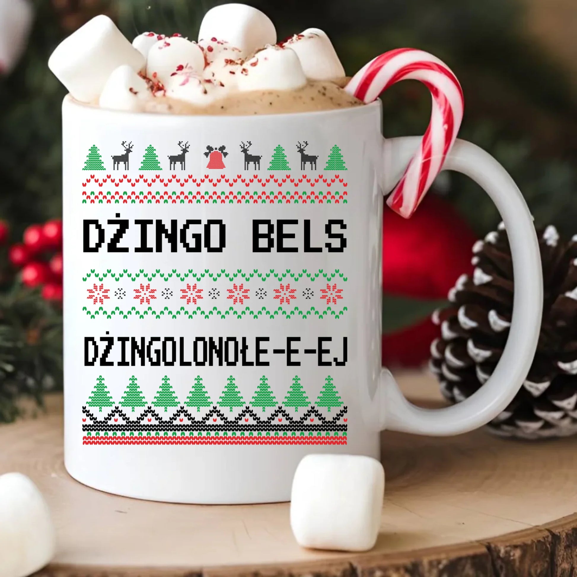 Kubek świąteczny - prezent na Święta - Dżingo bels BN11 - StoryCups.pl
