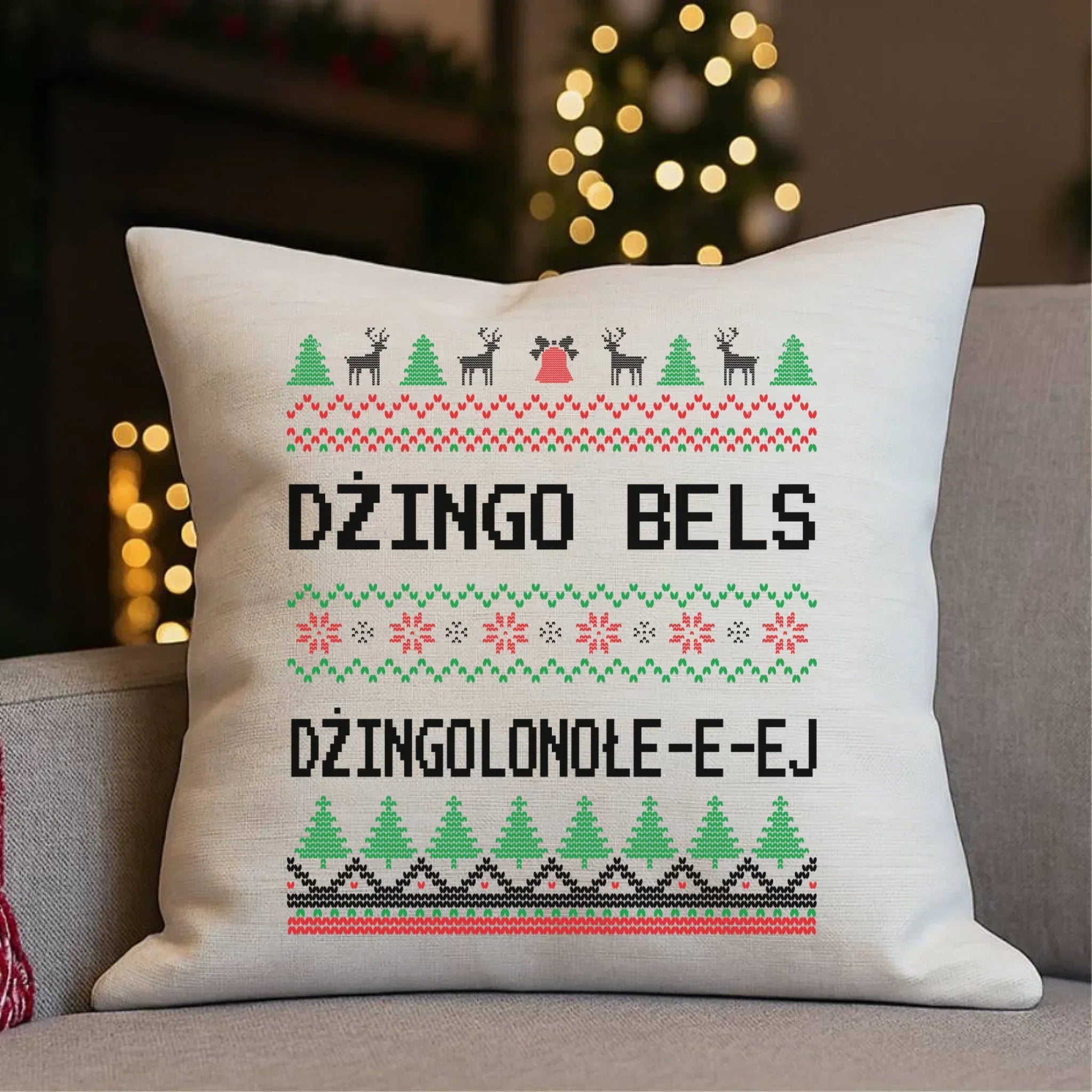 Poduszka świąteczna - prezent na Święta - Dżingo bels BN11 - StoryCups.pl