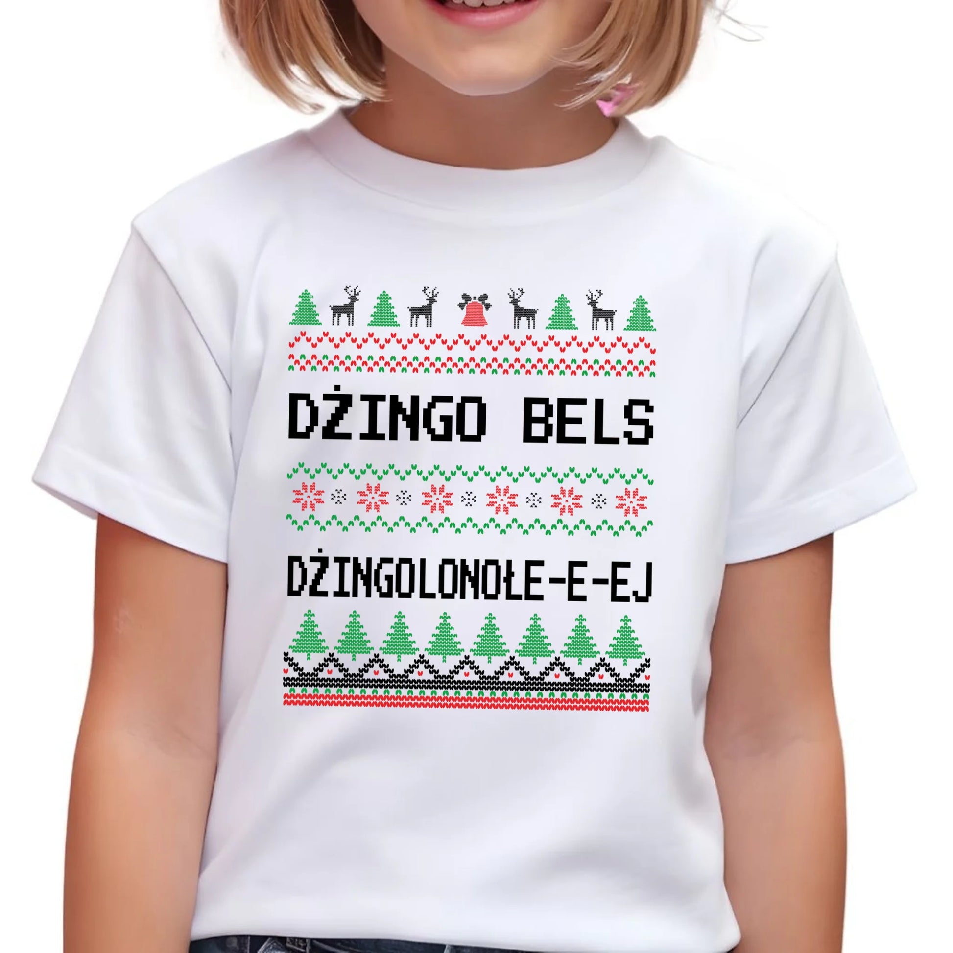 Koszulka dziecięca świąteczna - prezent na Święta - Dżingo bels BN11 - StoryCups.pl