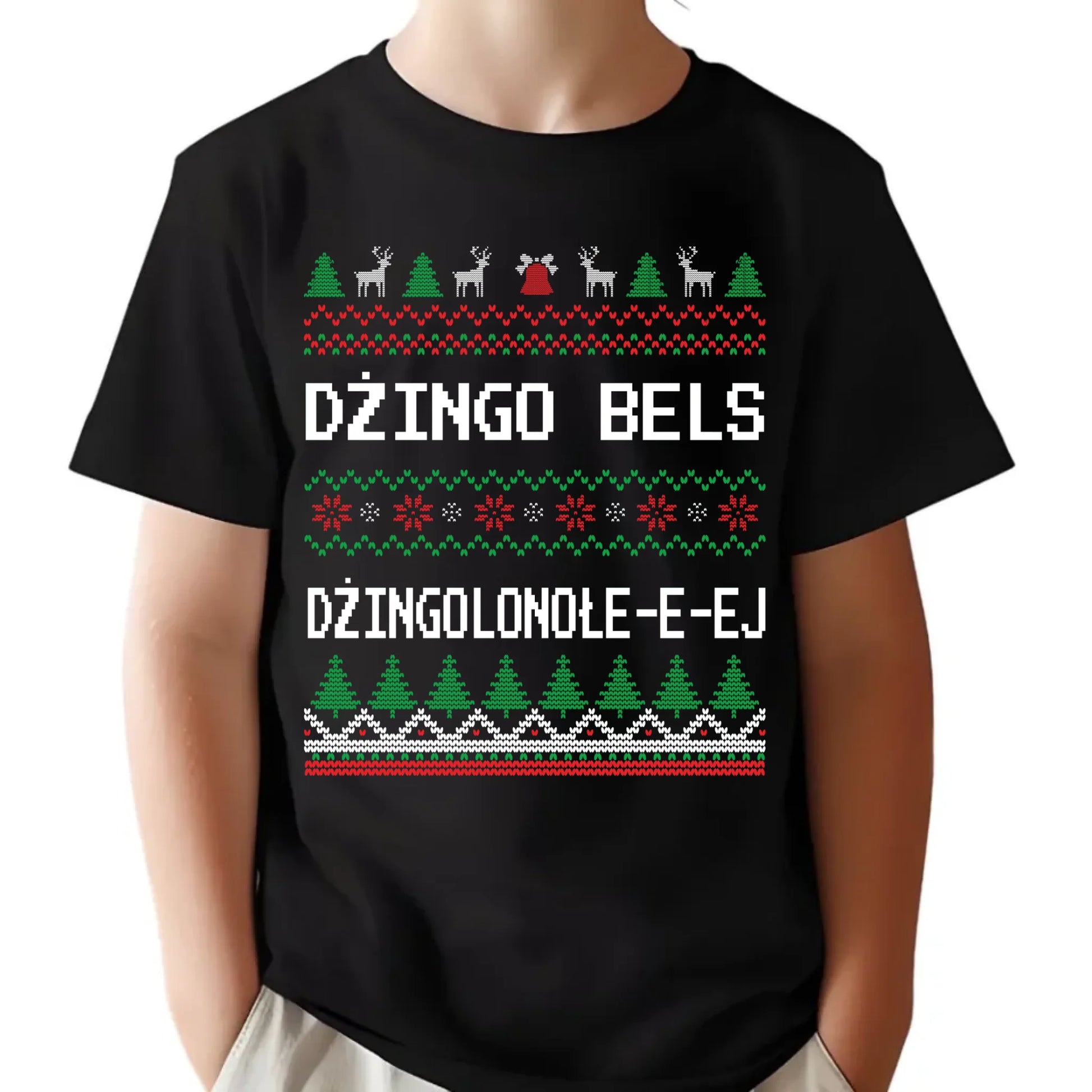 Koszulka dziecięca świąteczna - prezent na Święta - Dżingo bels BN11 - StoryCups.pl