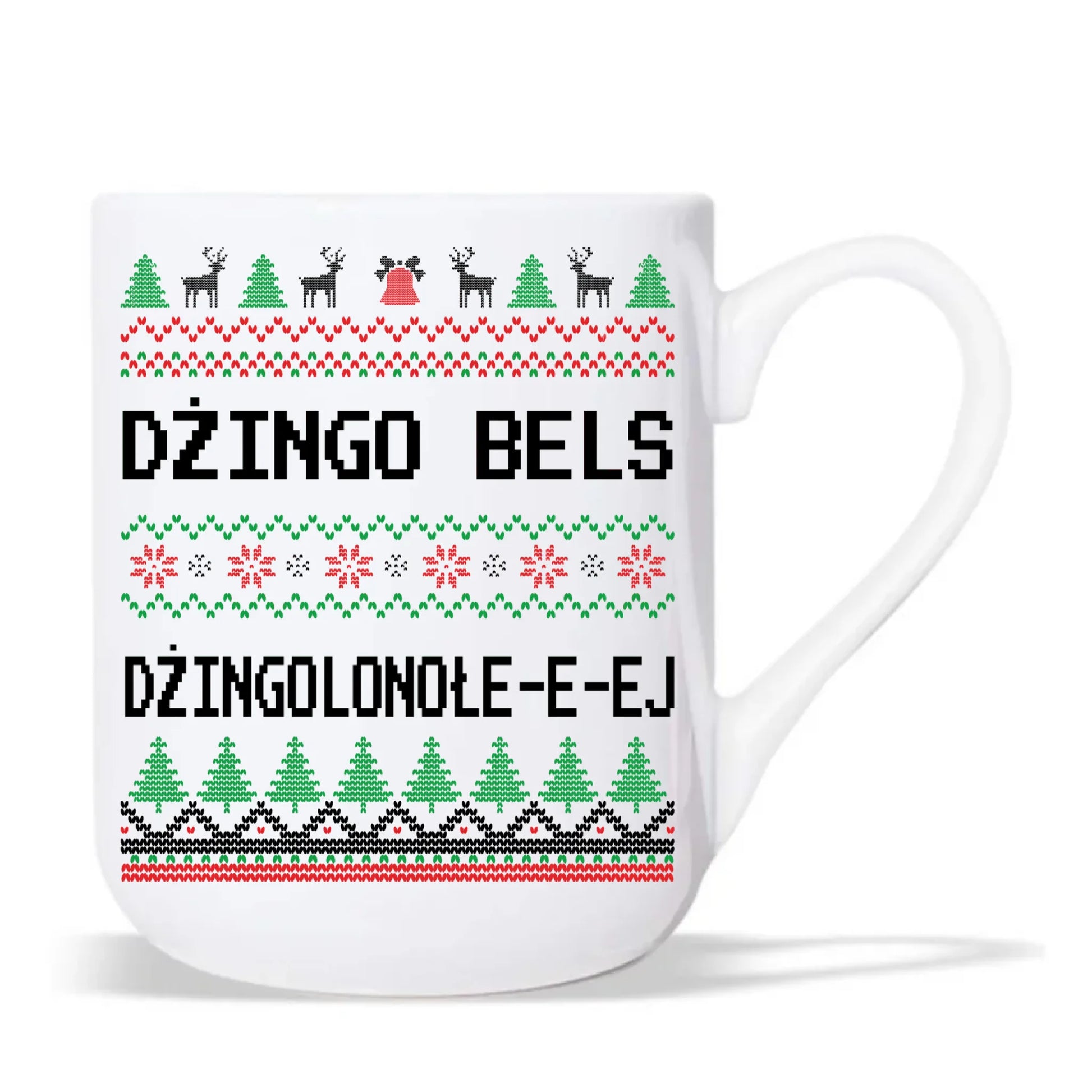 Kubek elegant świąteczny - prezent na Święta - Dżingo bels BN11 - StoryCups.pl