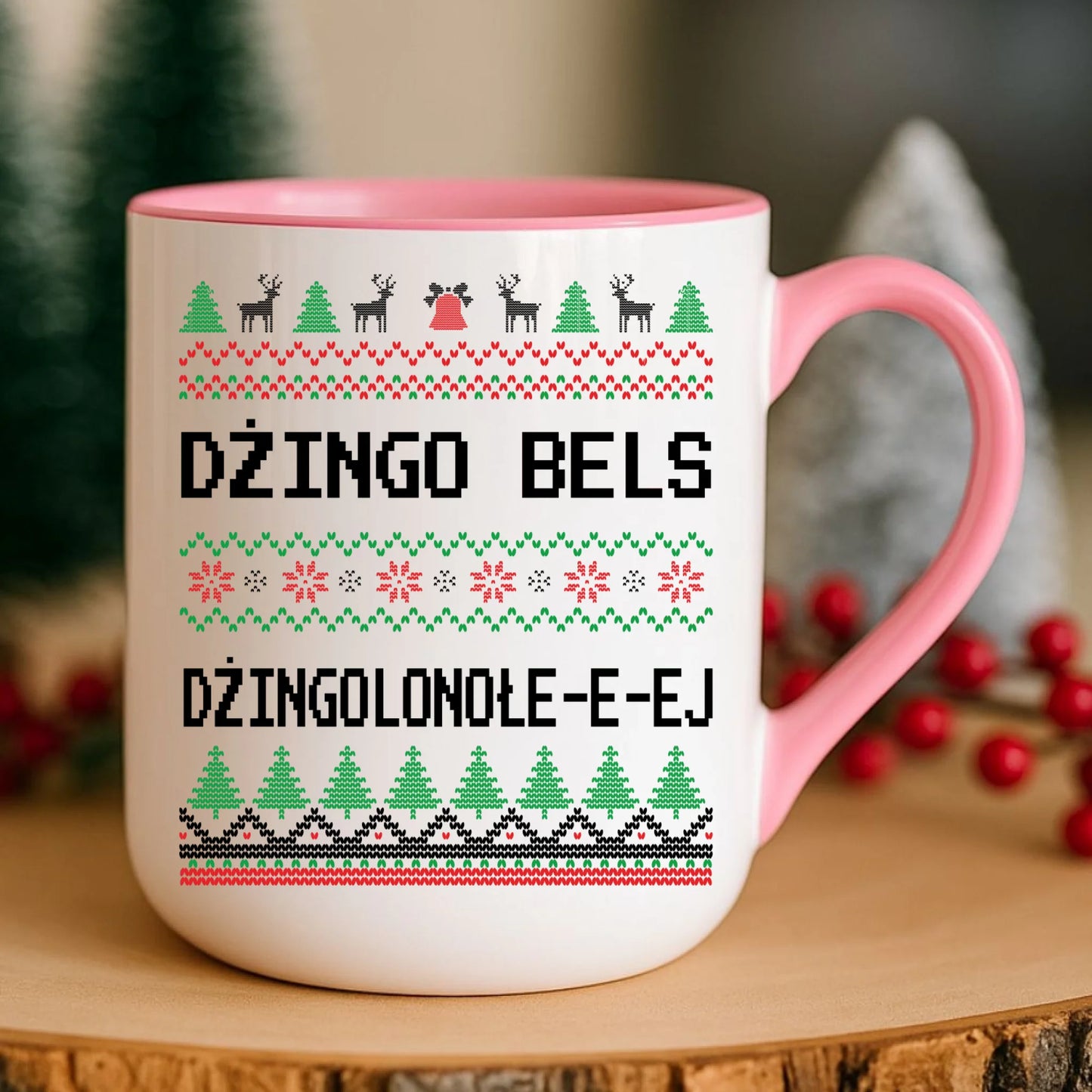 Kubek elegant świąteczny - prezent na Święta - Dżingo bels BN11 - StoryCups.pl
