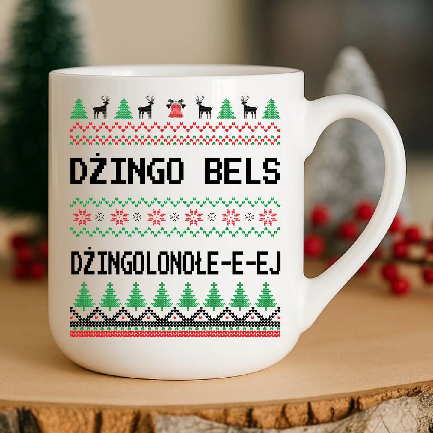 Kubek elegant świąteczny - prezent na Święta - Dżingo bels BN11 - StoryCups.pl