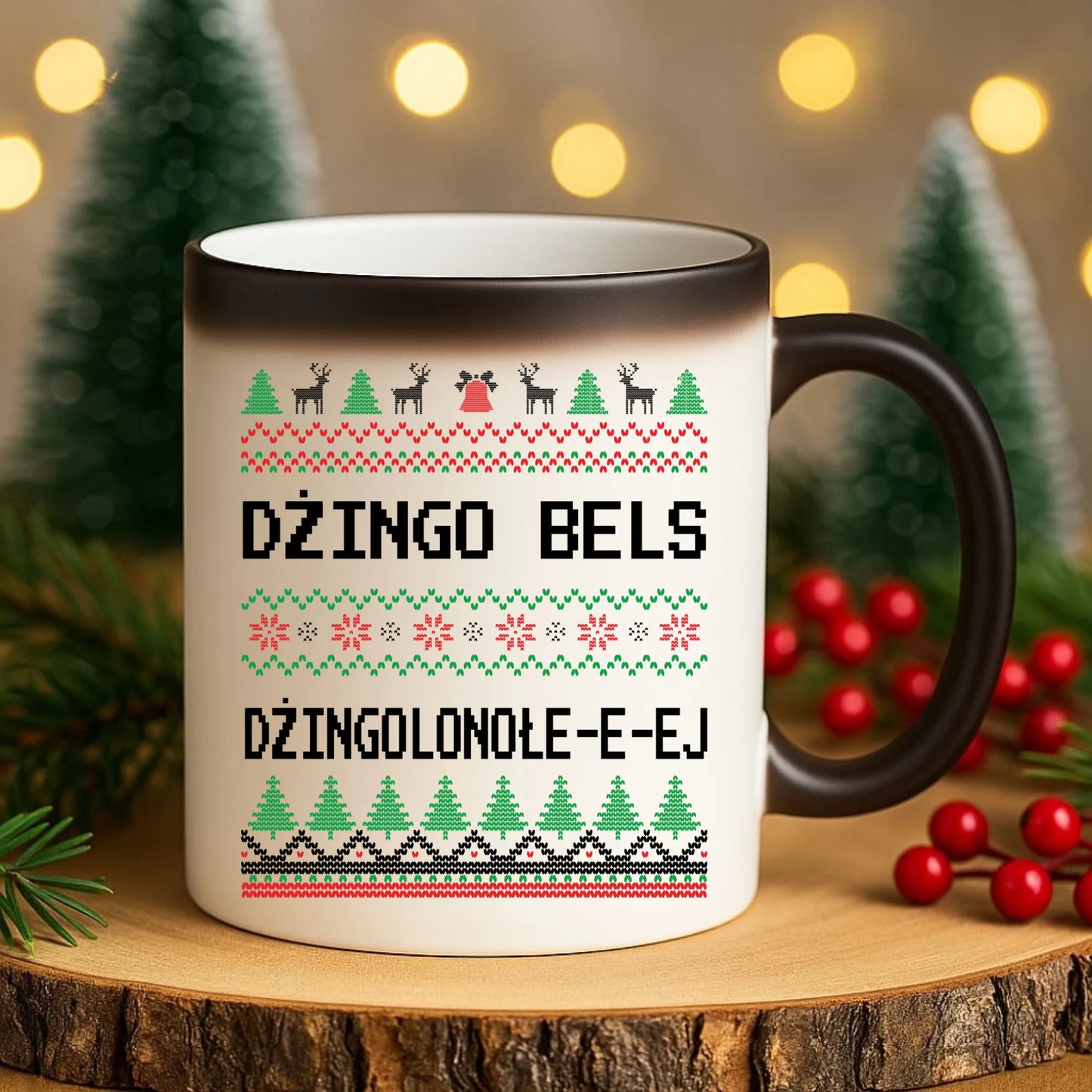 Kubek magiczny świąteczny - prezent na Święta - Dżingo bels BN11 - StoryCups.pl