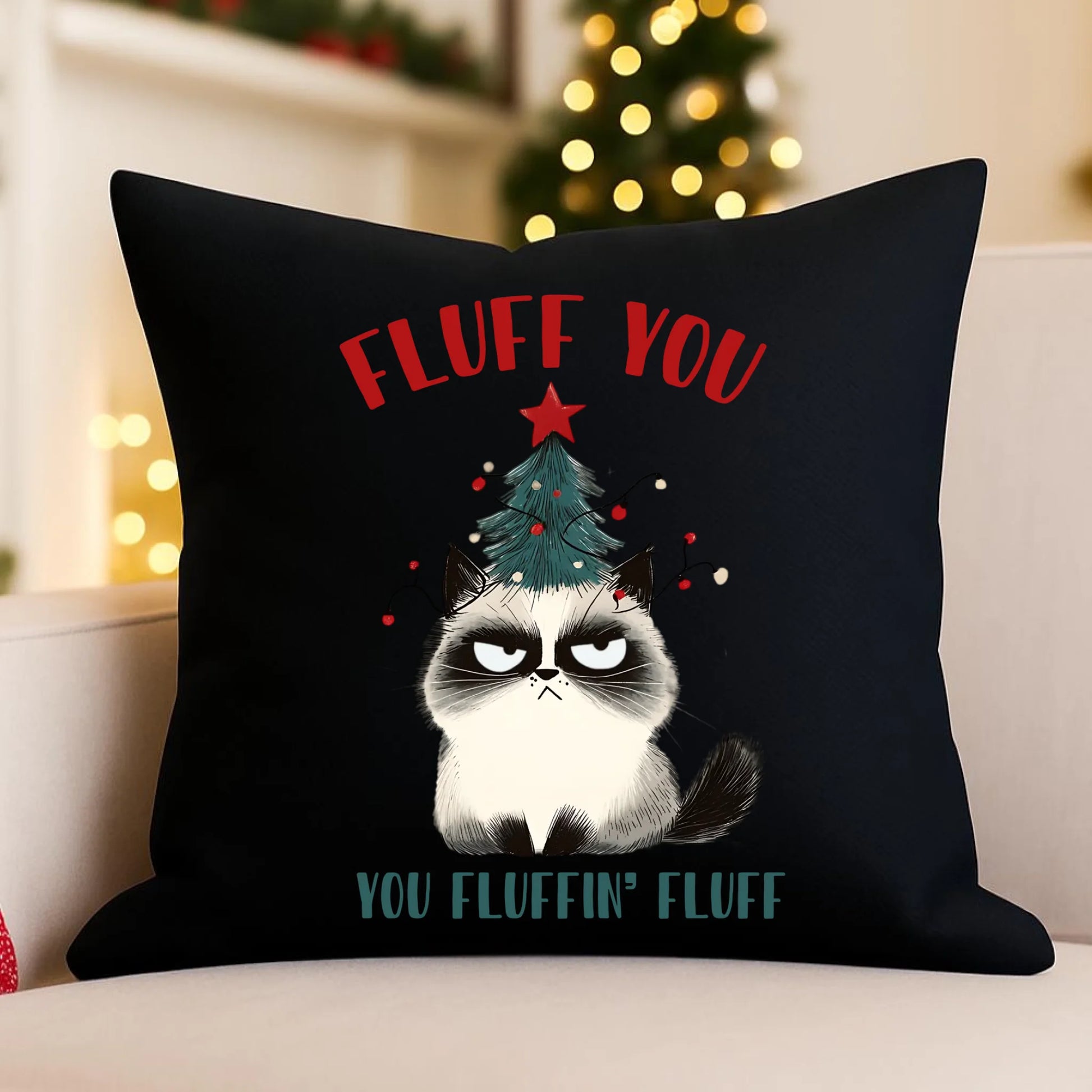 Poduszka dekoracyjna świąteczna - Fluff You BN10 - StoryCups.pl