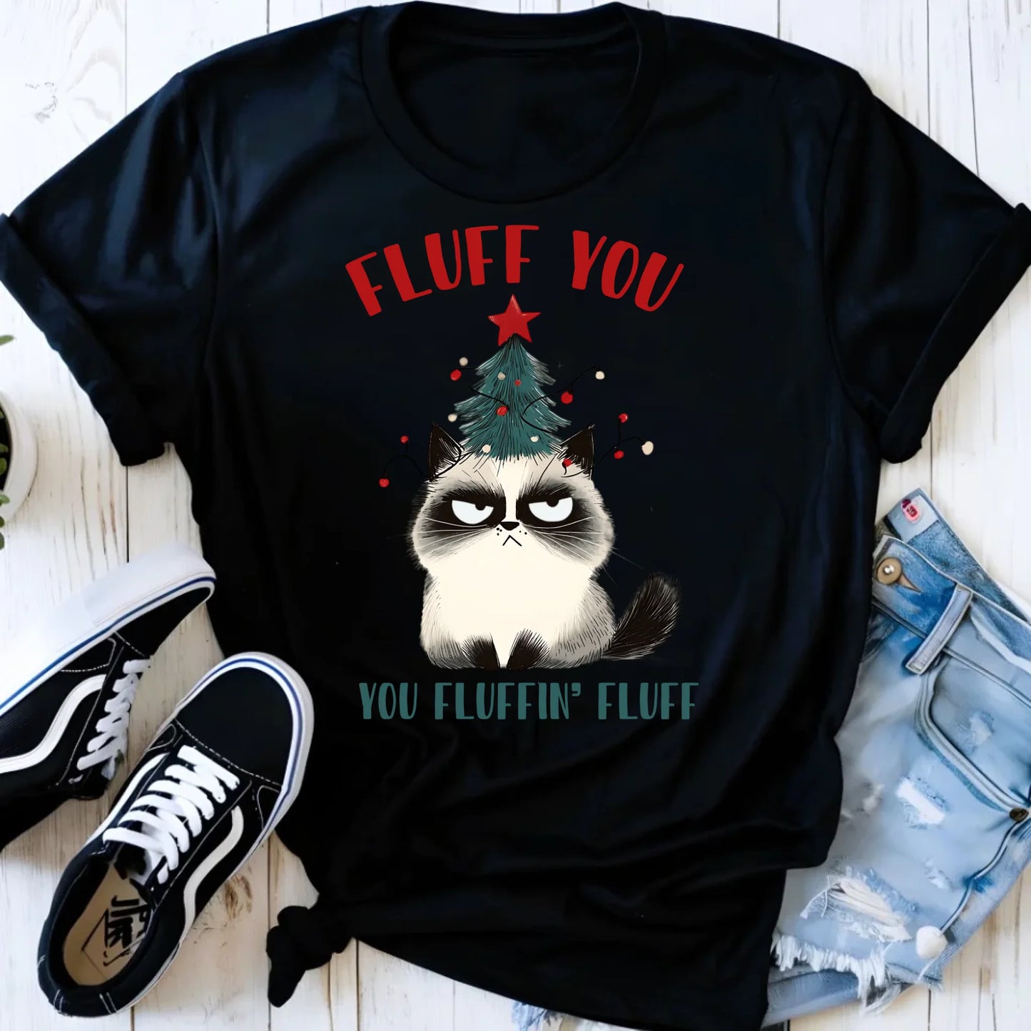 Koszulka damska świąteczna - Fluff You BN10 - StoryCups.pl