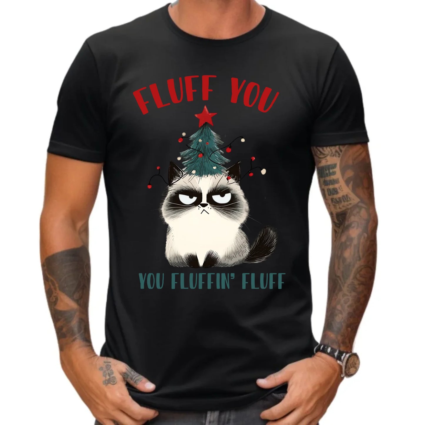 Koszulka męska świąteczna - Fluff You BN10 - StoryCups.pl