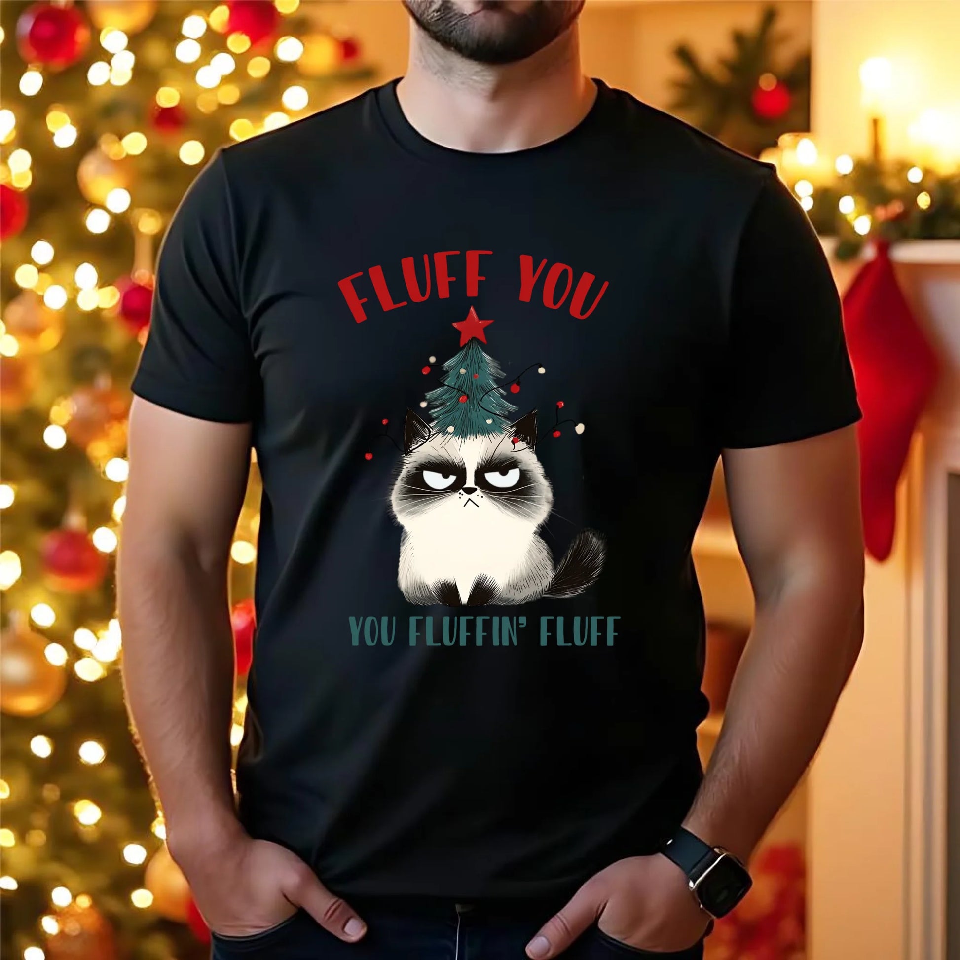 Koszulka męska świąteczna - Fluff You BN10 - StoryCups.pl
