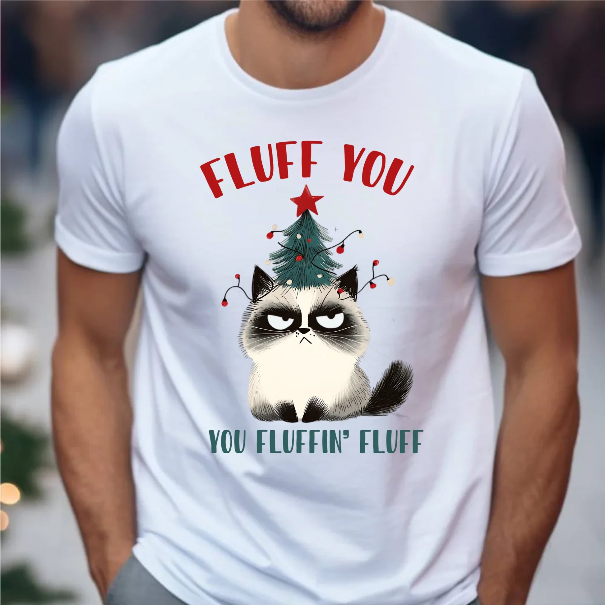 Koszulka męska świąteczna - Fluff You BN10 - StoryCups.pl