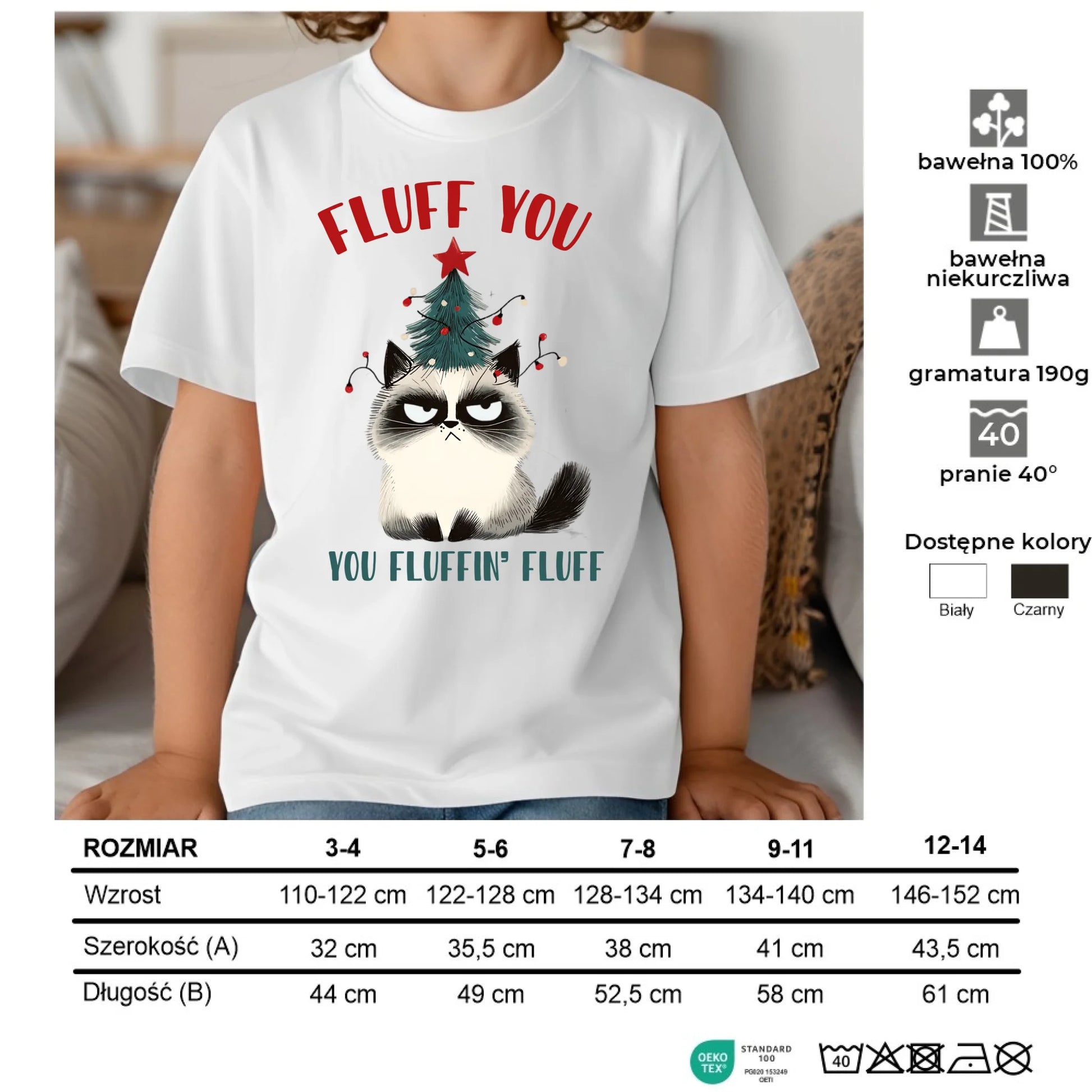 Koszulka dziecięca świąteczna - Fluff You BN10 - StoryCups.pl