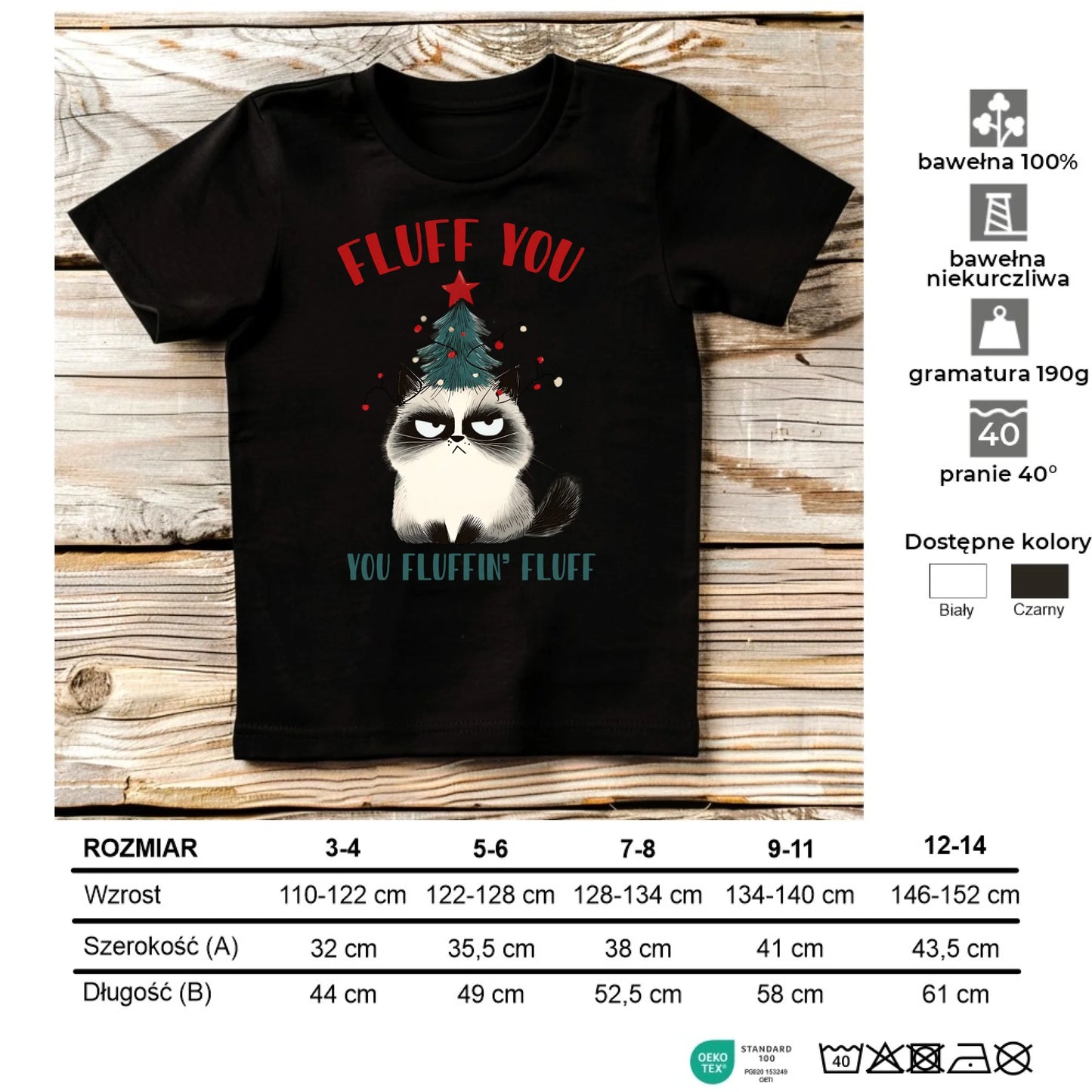 Koszulka dziecięca świąteczna - Fluff You BN10 - StoryCups.pl