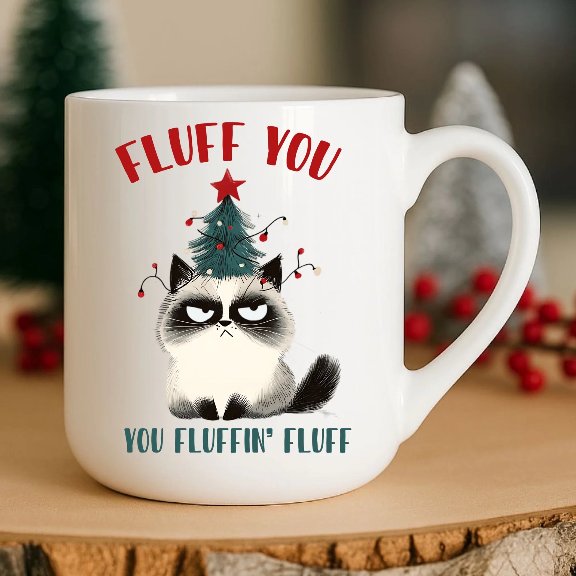 Kubek elegant świąteczny - Fluff You BN10 - StoryCups.pl