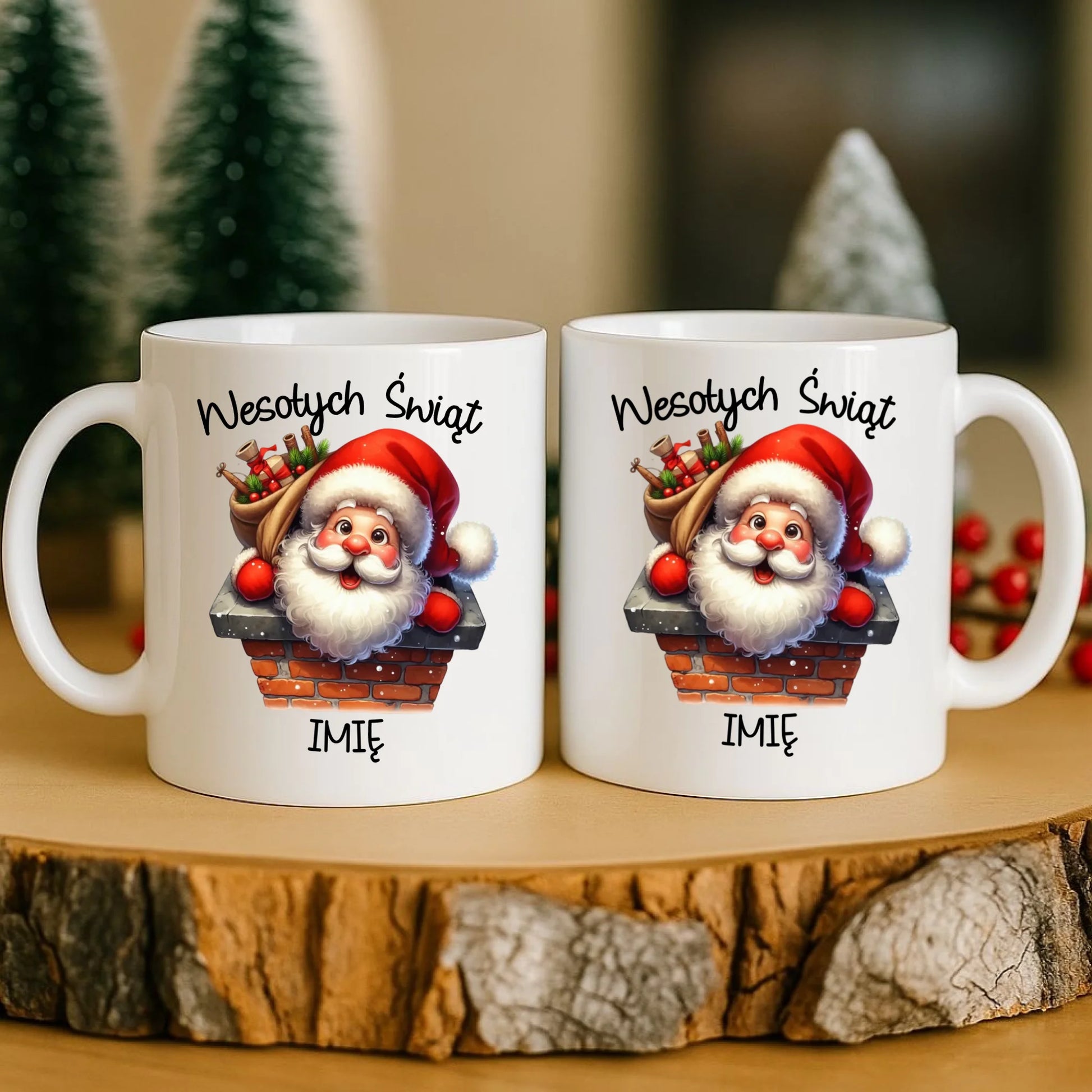 Kubek świąteczny - prezent na Mikołajki Mikołaj - personalizowany BN08 - StoryCups.pl