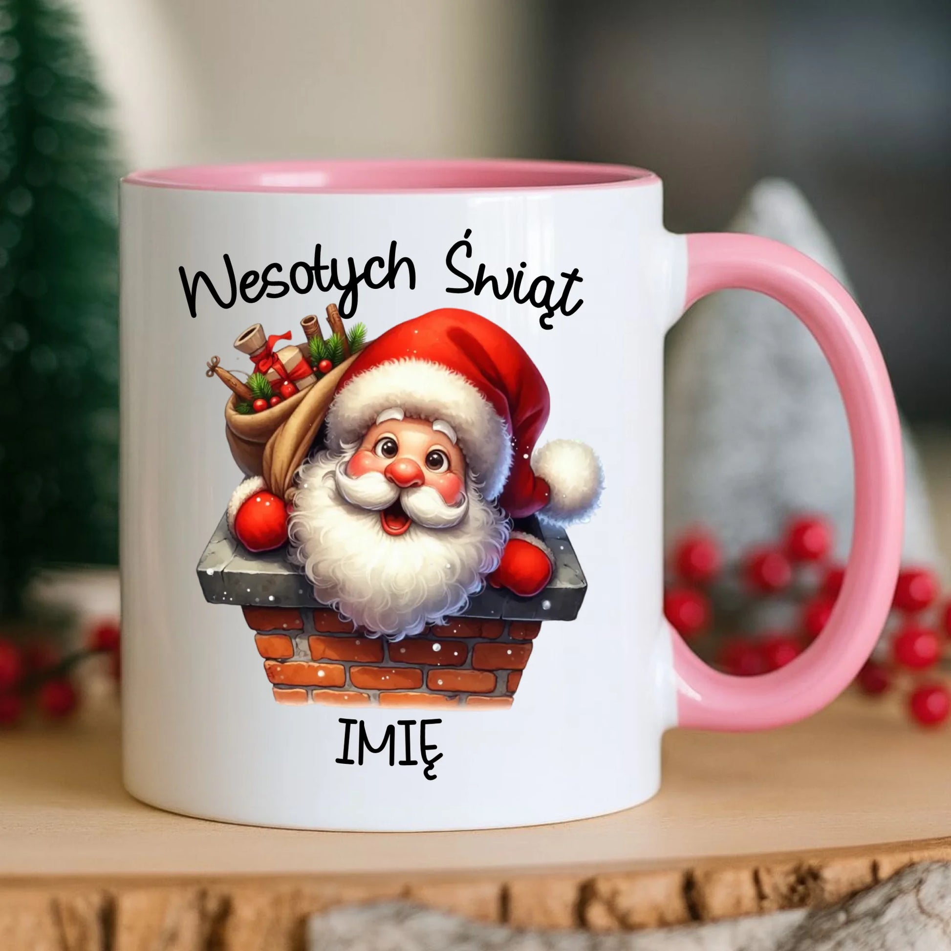 Kubek świąteczny - prezent na Mikołajki Mikołaj - personalizowany BN08 - StoryCups.pl