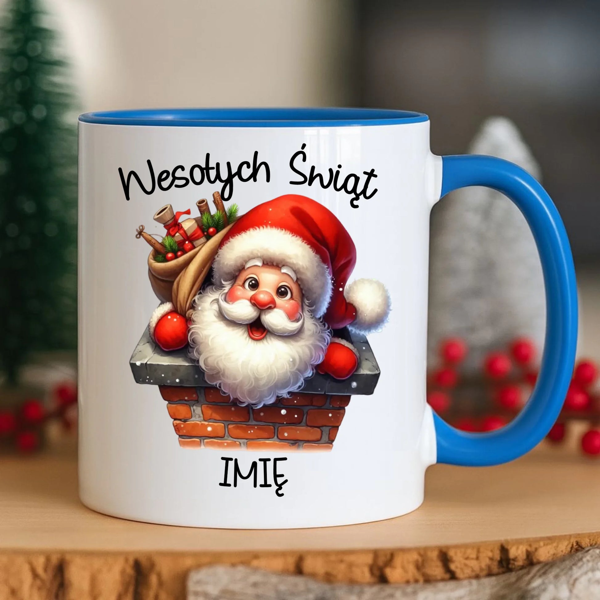 Kubek świąteczny - prezent na Mikołajki Mikołaj - personalizowany BN08 - StoryCups.pl