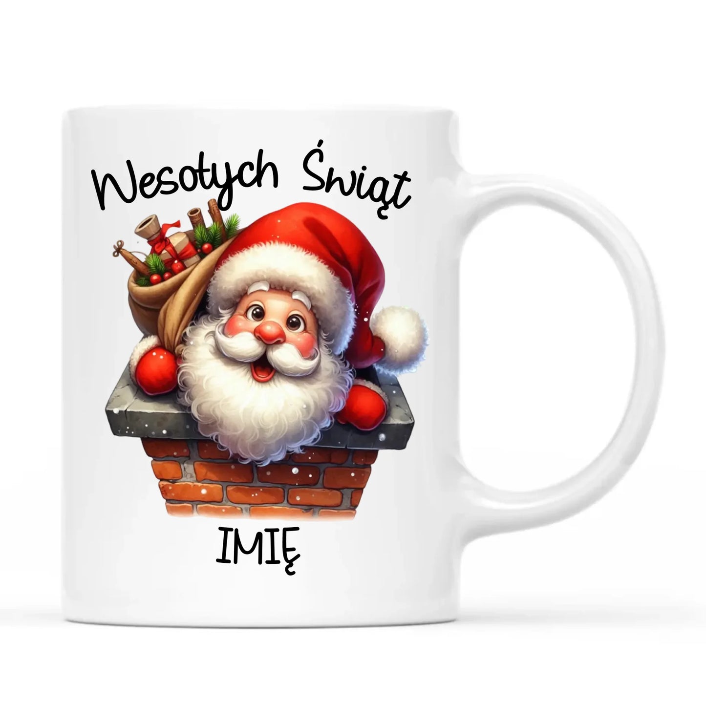 Kubek świąteczny - prezent na Mikołajki Mikołaj - personalizowany BN08 - StoryCups.pl