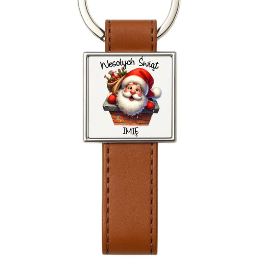 Brelok świąteczny - prezent na Mikołajki Mikołaj - personalizowany BN08 - StoryCups.pl