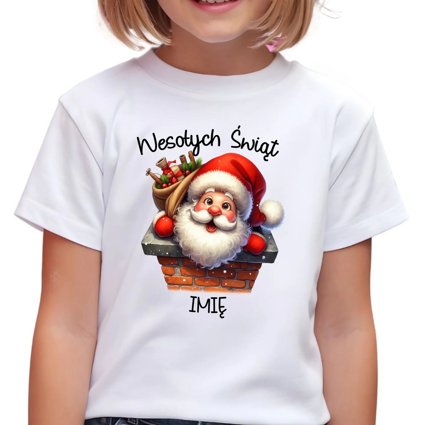 Koszulka dziecięca świąteczna - prezent na Mikołajki Mikołaj - personalizowana BN08 - StoryCups.pl
