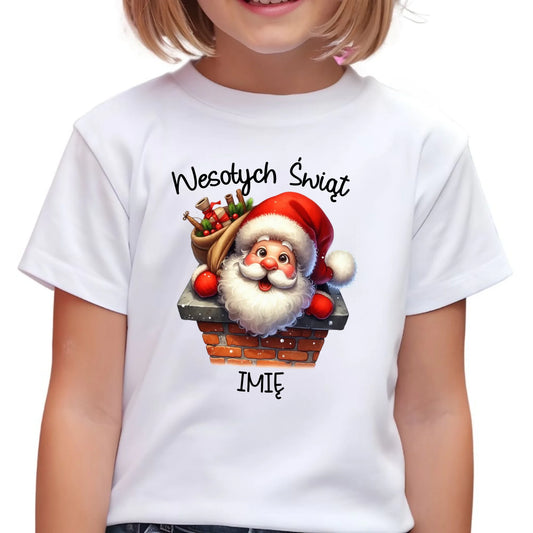 Koszulka dziecięca świąteczna - prezent na Mikołajki Mikołaj - personalizowana BN08 - StoryCups.pl