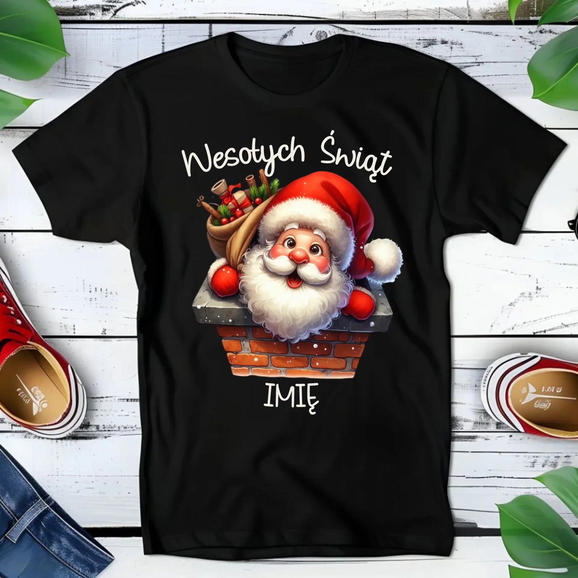 Koszulka dziecięca świąteczna - prezent na Mikołajki Mikołaj - personalizowana BN08 - StoryCups.pl