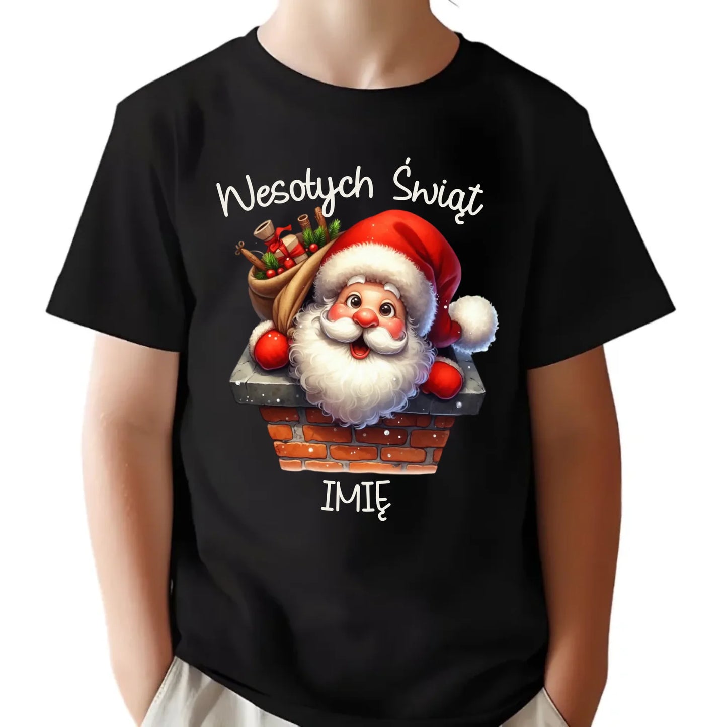 Koszulka dziecięca świąteczna - prezent na Mikołajki Mikołaj - personalizowana BN08 - StoryCups.pl