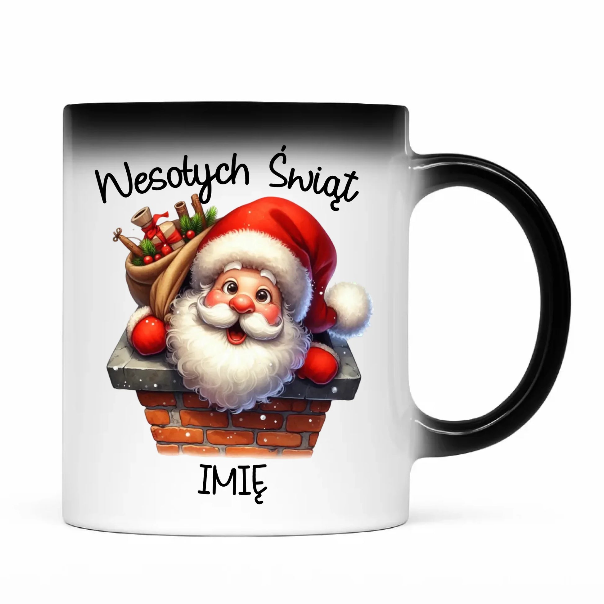 Kubek magiczny świąteczny - prezent na Mikołajki Mikołaj - personalizowany BN08 - StoryCups.pl
