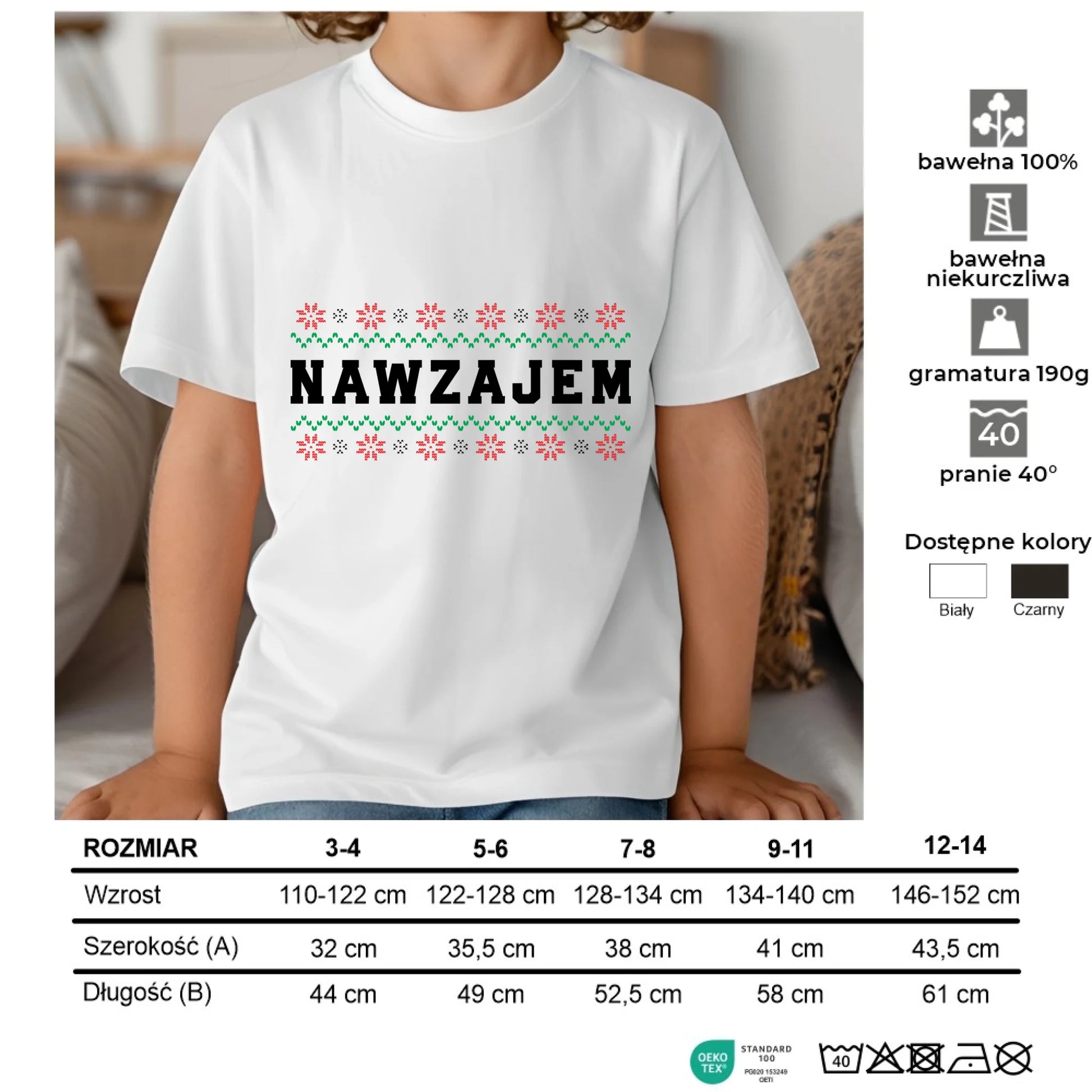 Koszulka dziecięca świąteczna - Nawzajem BN150 - StoryCups.pl