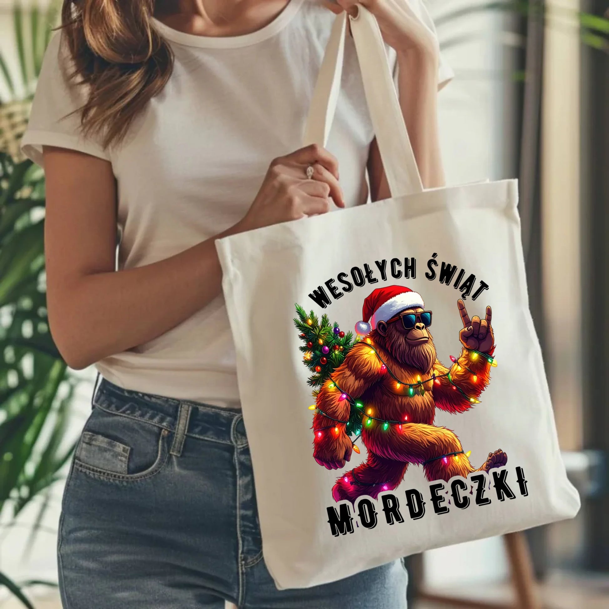 Torba świąteczna - prezent na święta - Yeti Wesołych Świąt mordeczki BN152 - StoryCups.pl