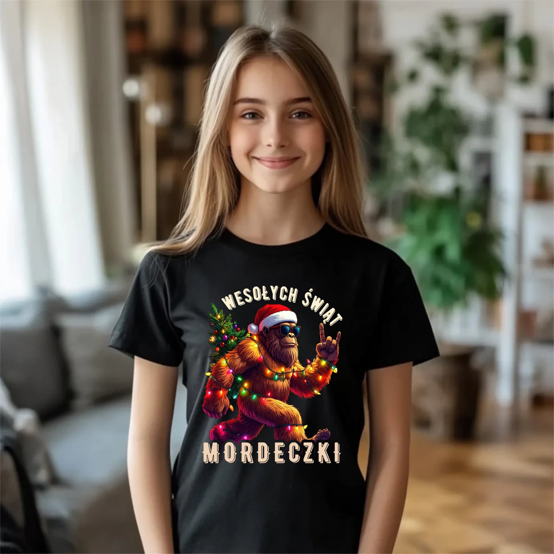 Koszulka dziecięca świąteczna - prezent na święta - Yeti Wesołych Świąt mordeczki BN152 - StoryCups.pl