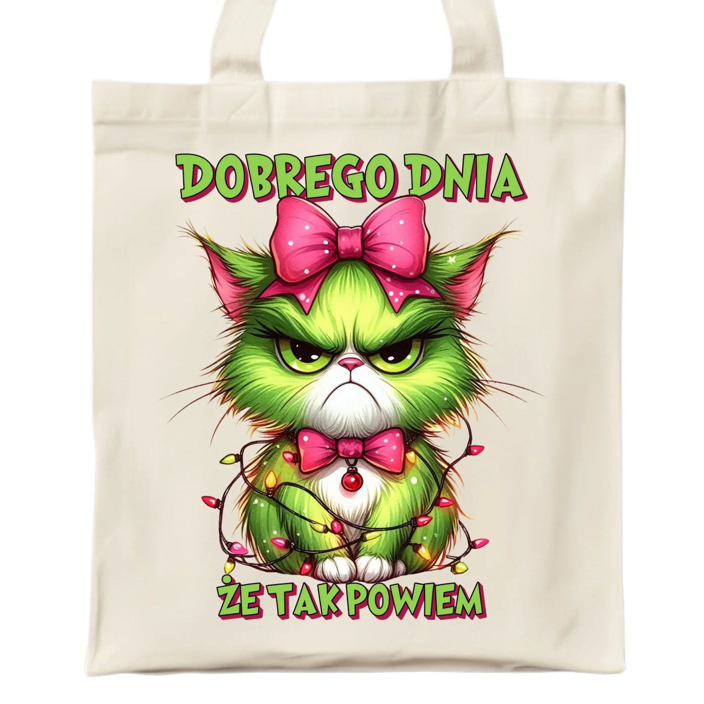 Torba świąteczna - prezent dla niej - Grinch dobrego dnia, że tak powiem BN153 - StoryCups.pl