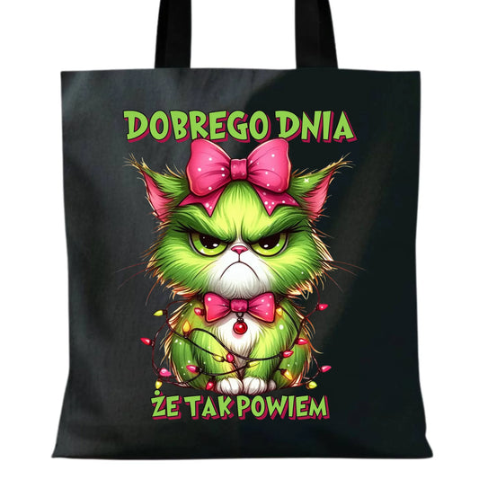 Torba świąteczna - prezent dla niej - Grinch dobrego dnia, że tak powiem BN153 - StoryCups.pl